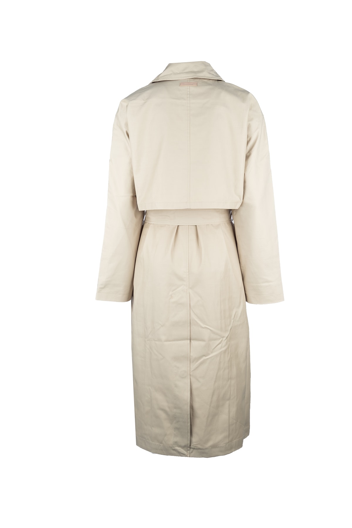 Shop Calvin Klein Trench In White Pepper