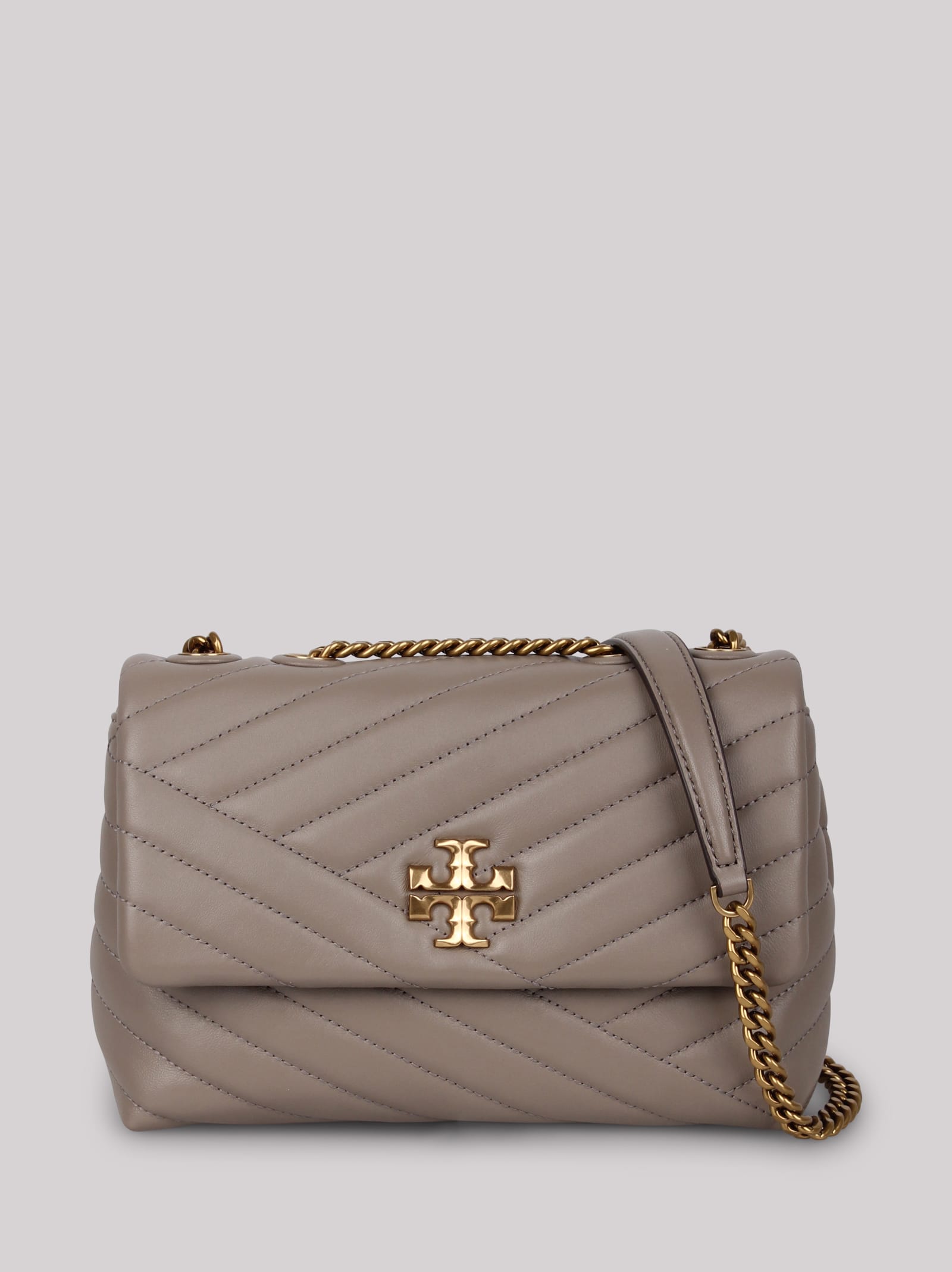 Tory Burch Small Kira Chevron-quilted Shoulder Bag In Neutral