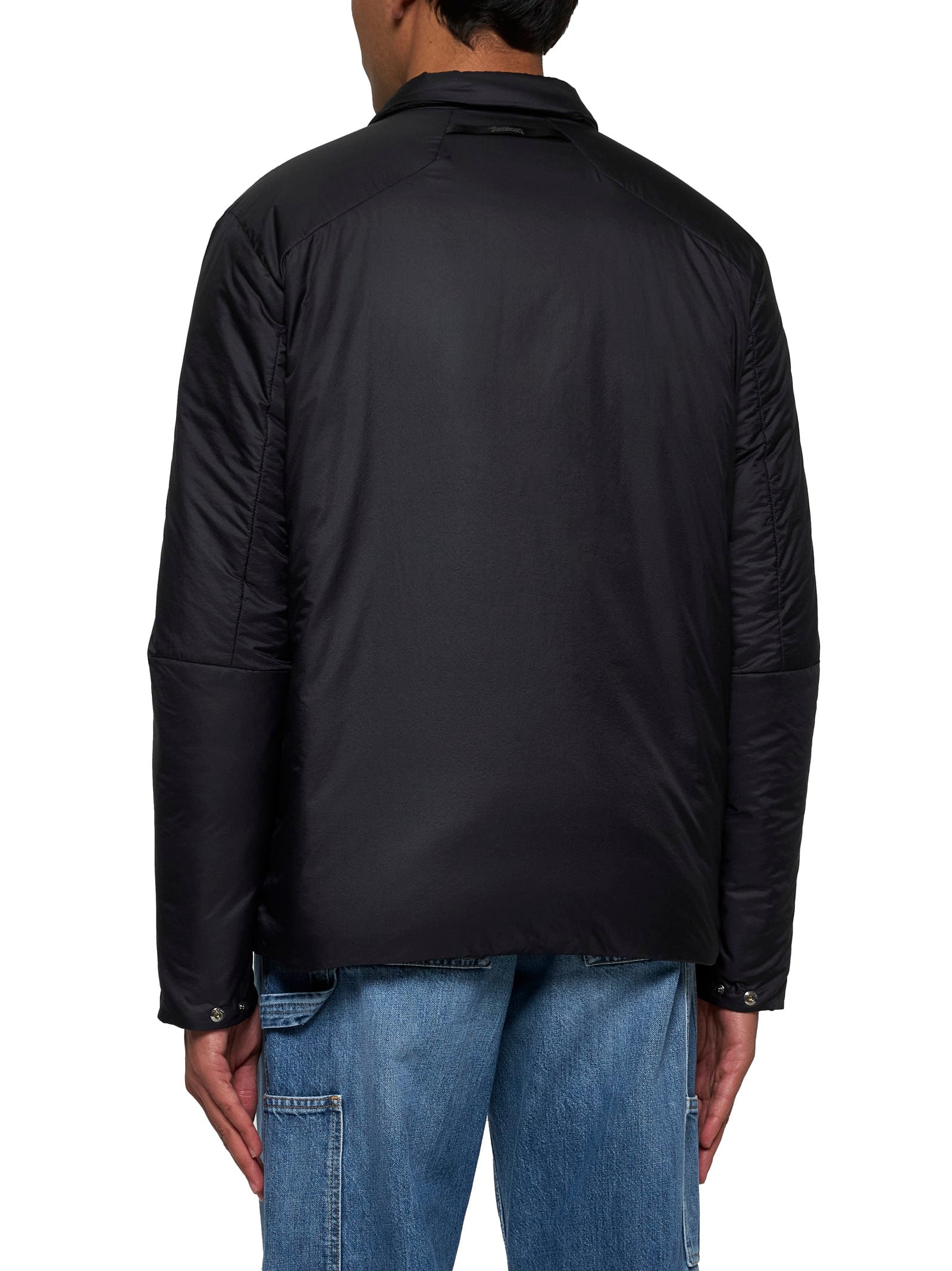 Shop Herno Down Jacket In Black