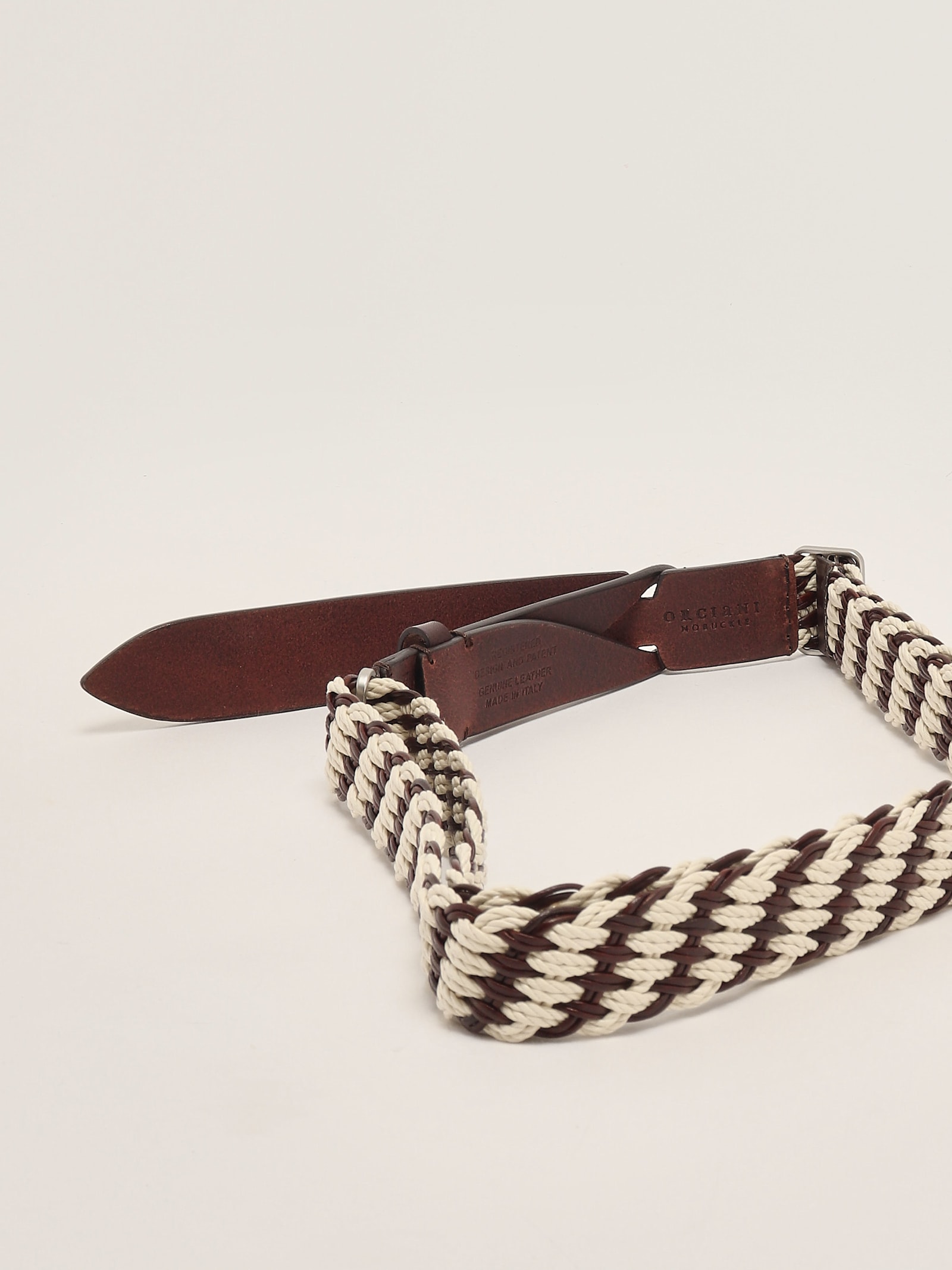 Orciani Cintura Nobukle Belt In Brown