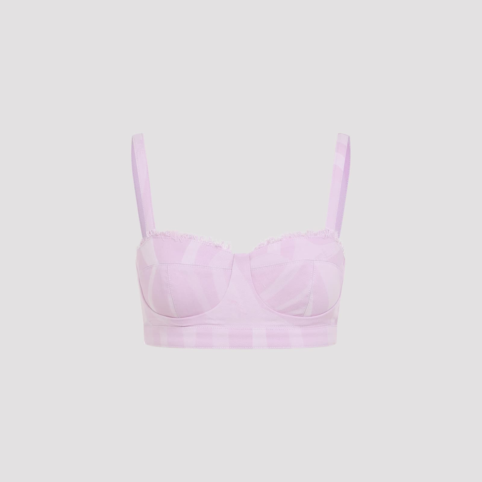 Pucci Adjustable Strap Top Frayed Trim In Pink