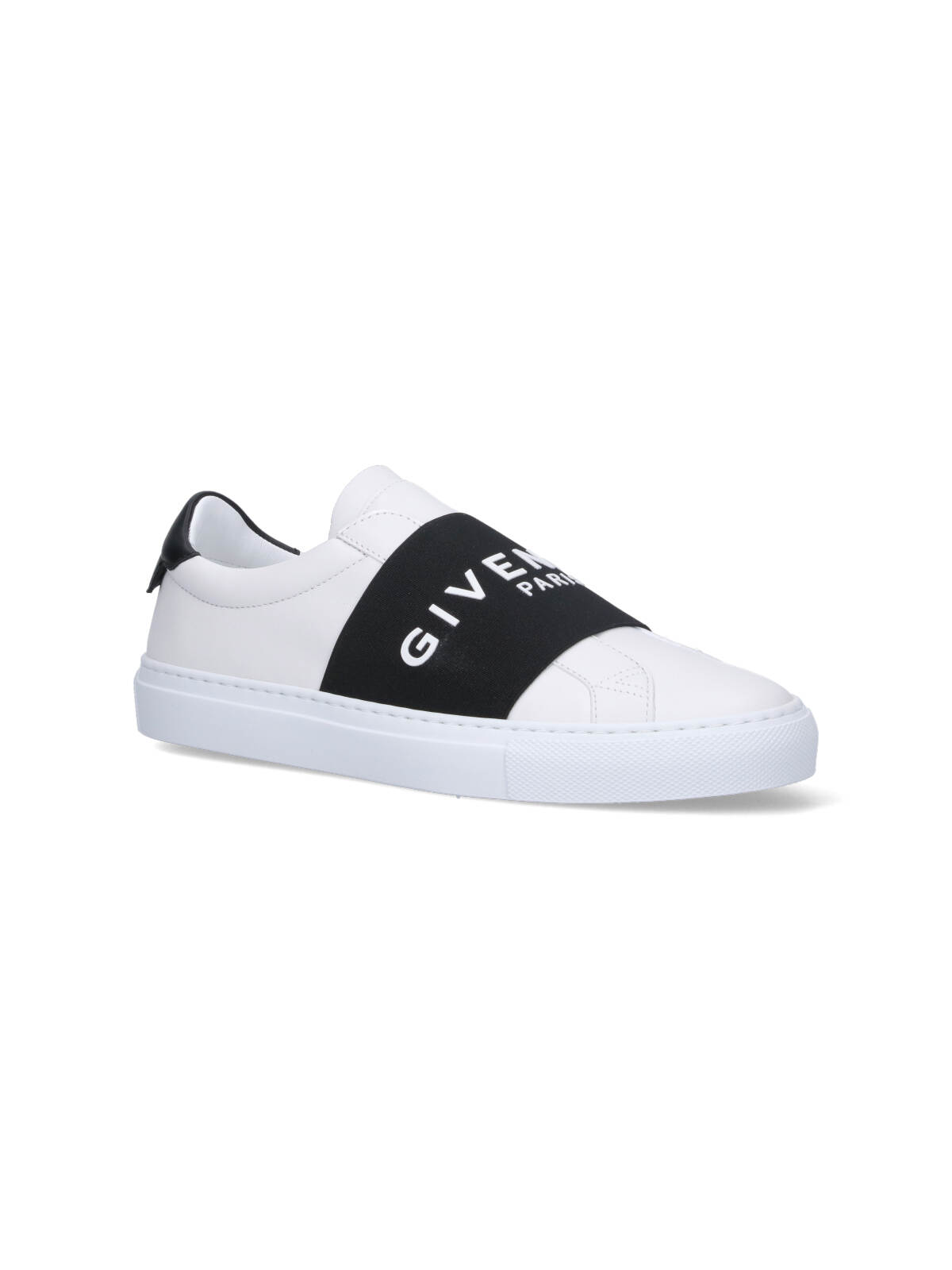Givenchy Slip-on Sneakers With Black Band Logo Detail In White