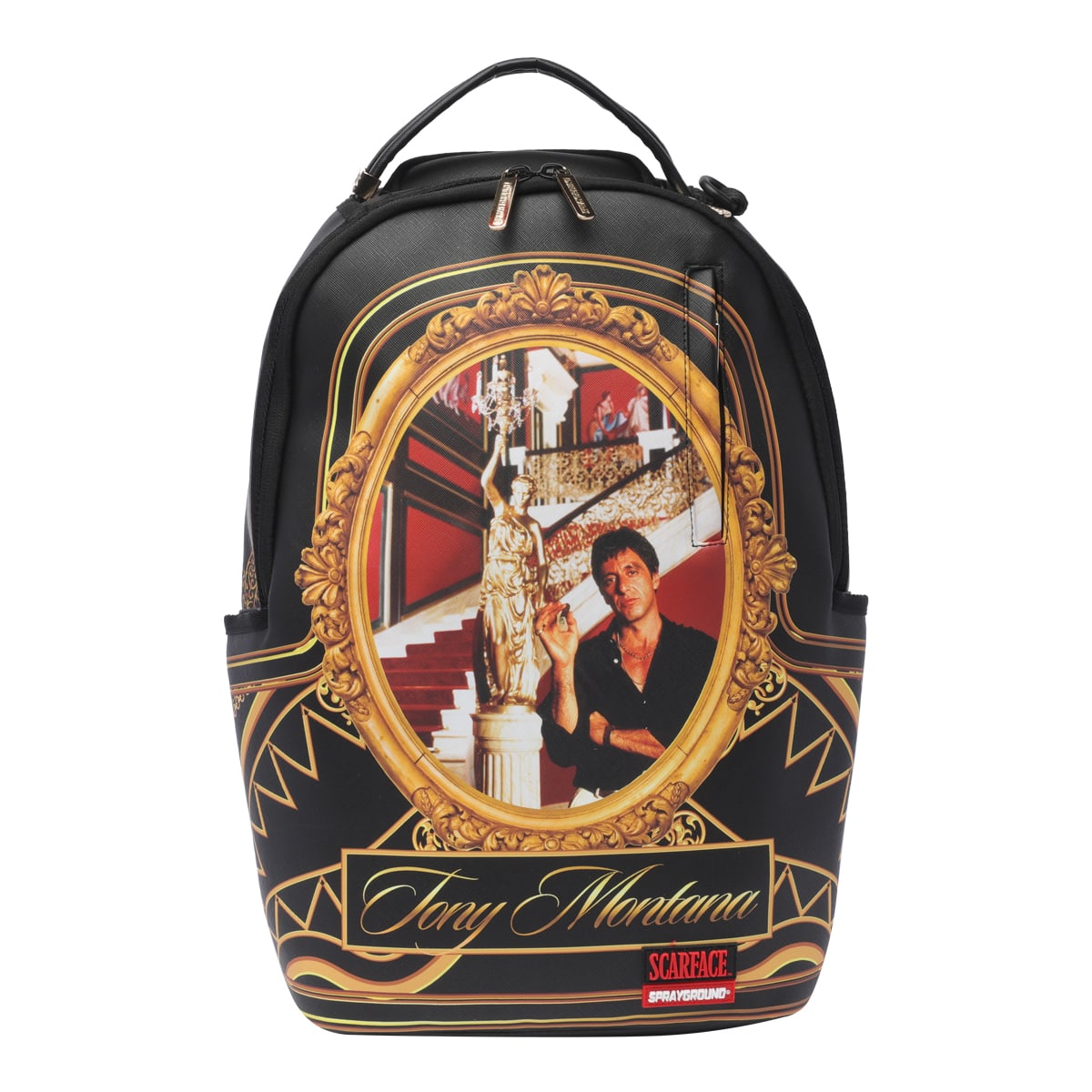 Shop Sprayground Scarface Stairs Backpack In Black