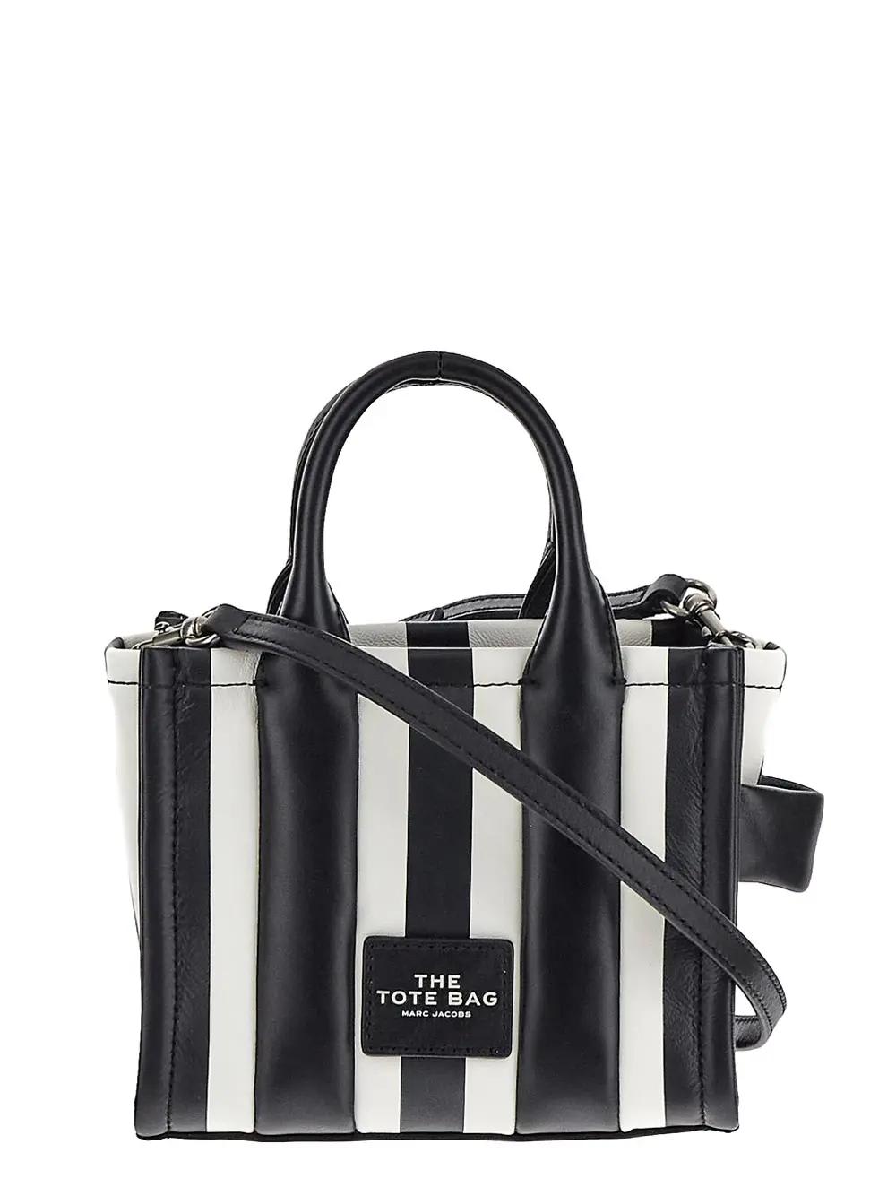 Marc Jacobs Leather Bag In Black/whtie