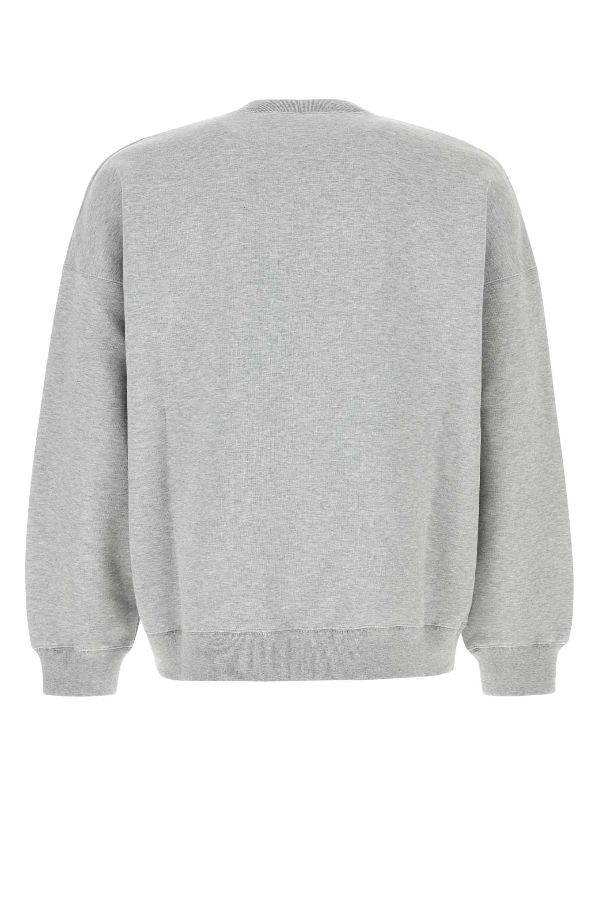 Gucci Grey Cotton Blend Oversize Sweatshirt In Grey