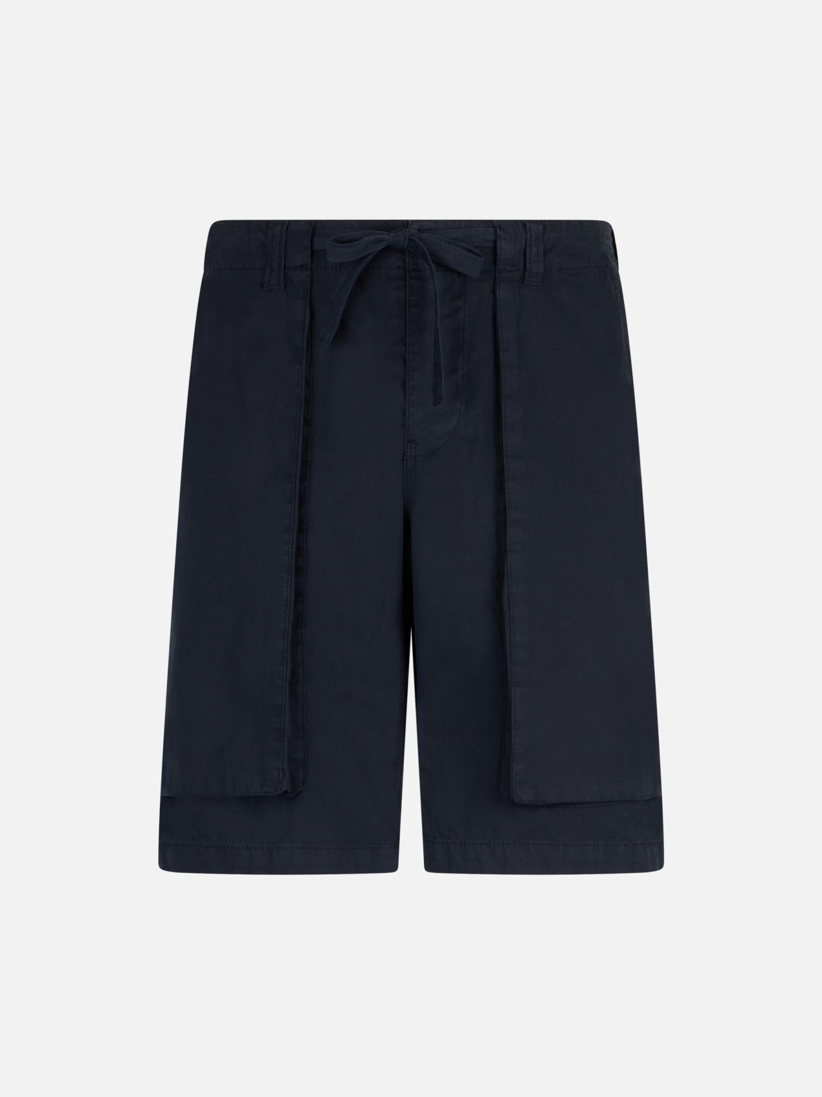 Mc2 Saint Barth Man Blue Bermuda With Side Pockets In Blue