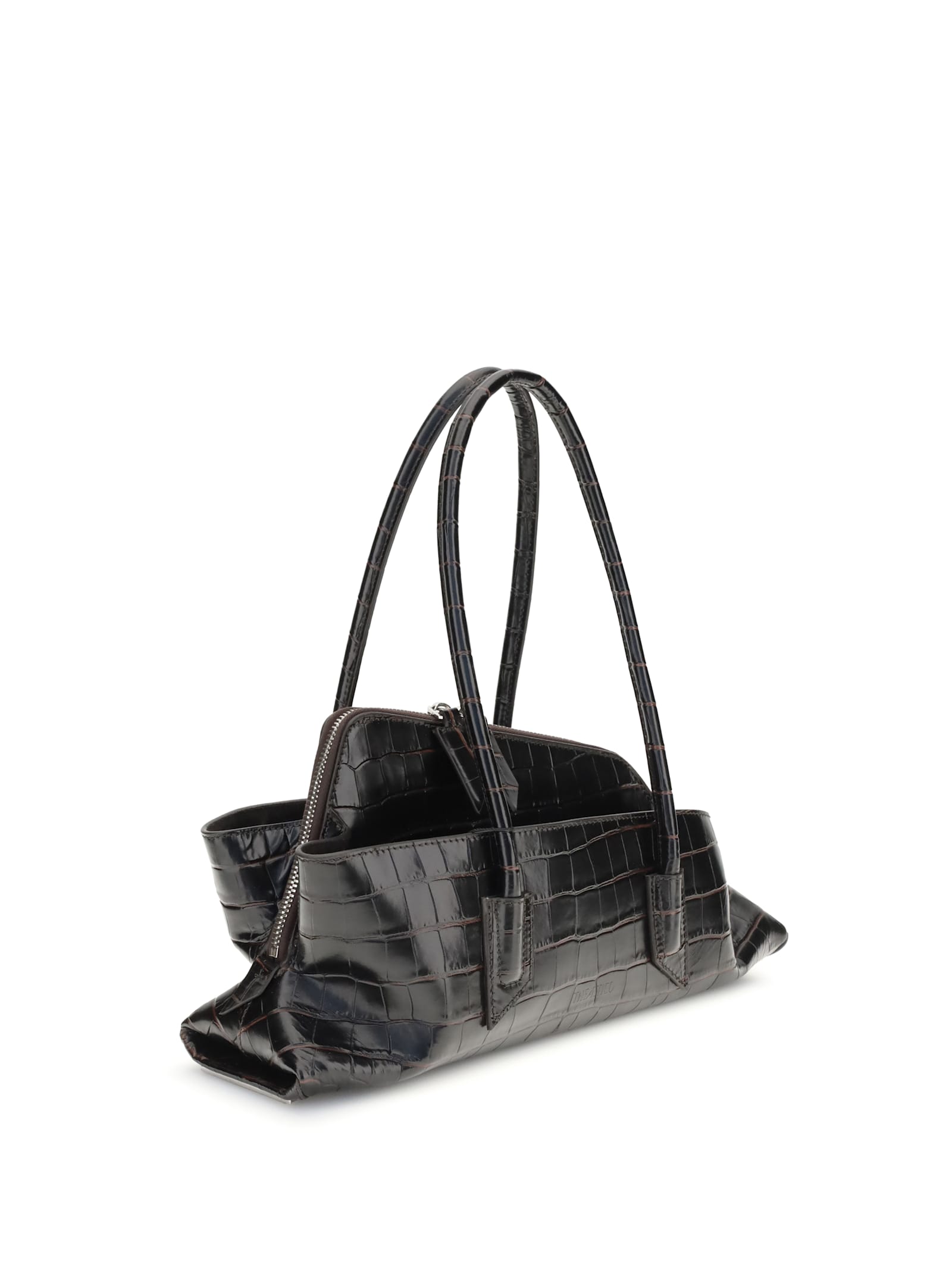 Attico Small La Passeggiata Shoulder Bag In Black