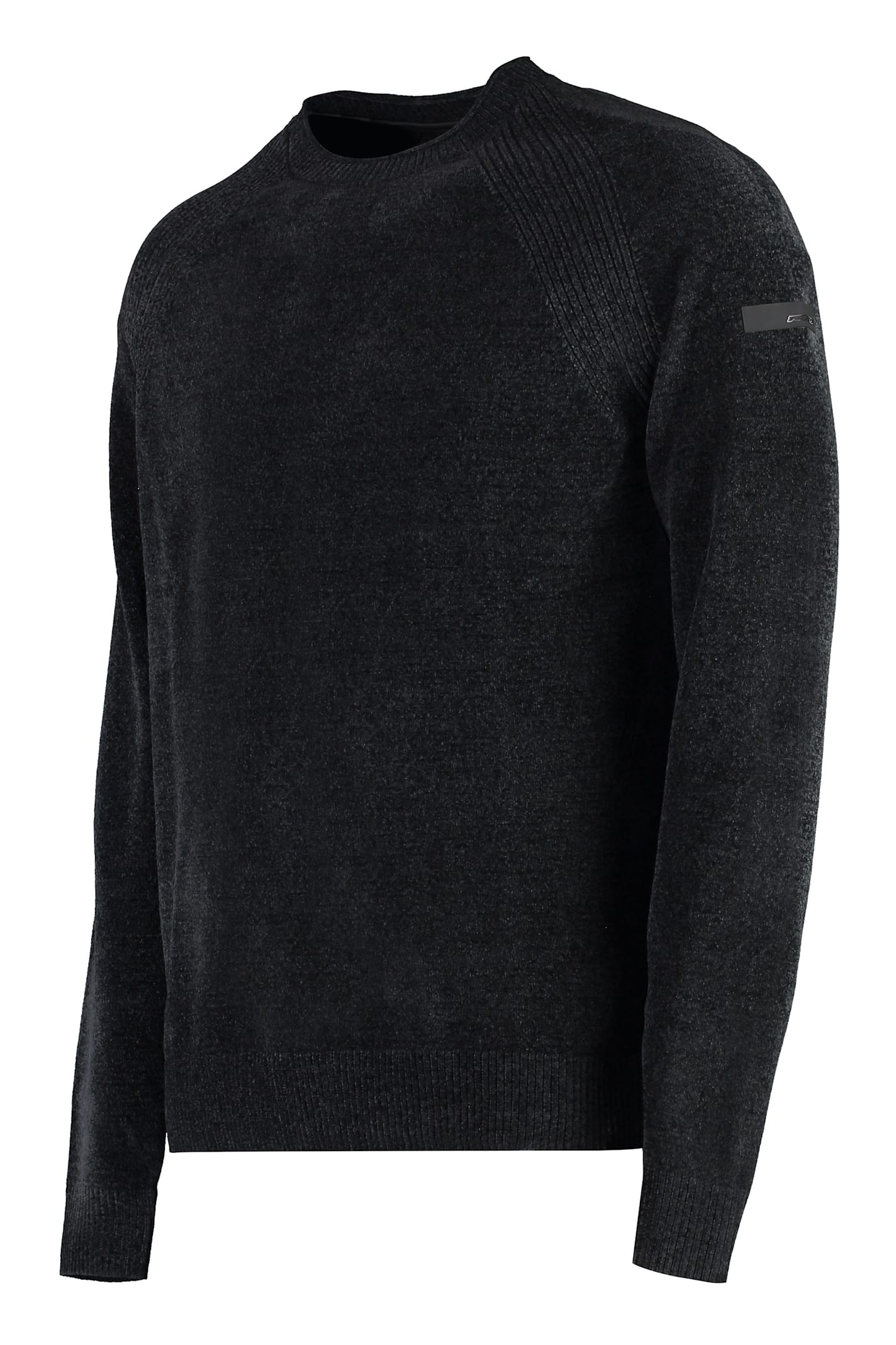 Shop Rrd - Roberto Ricci Design Long Sleeve Crew-neck Sweater In Black