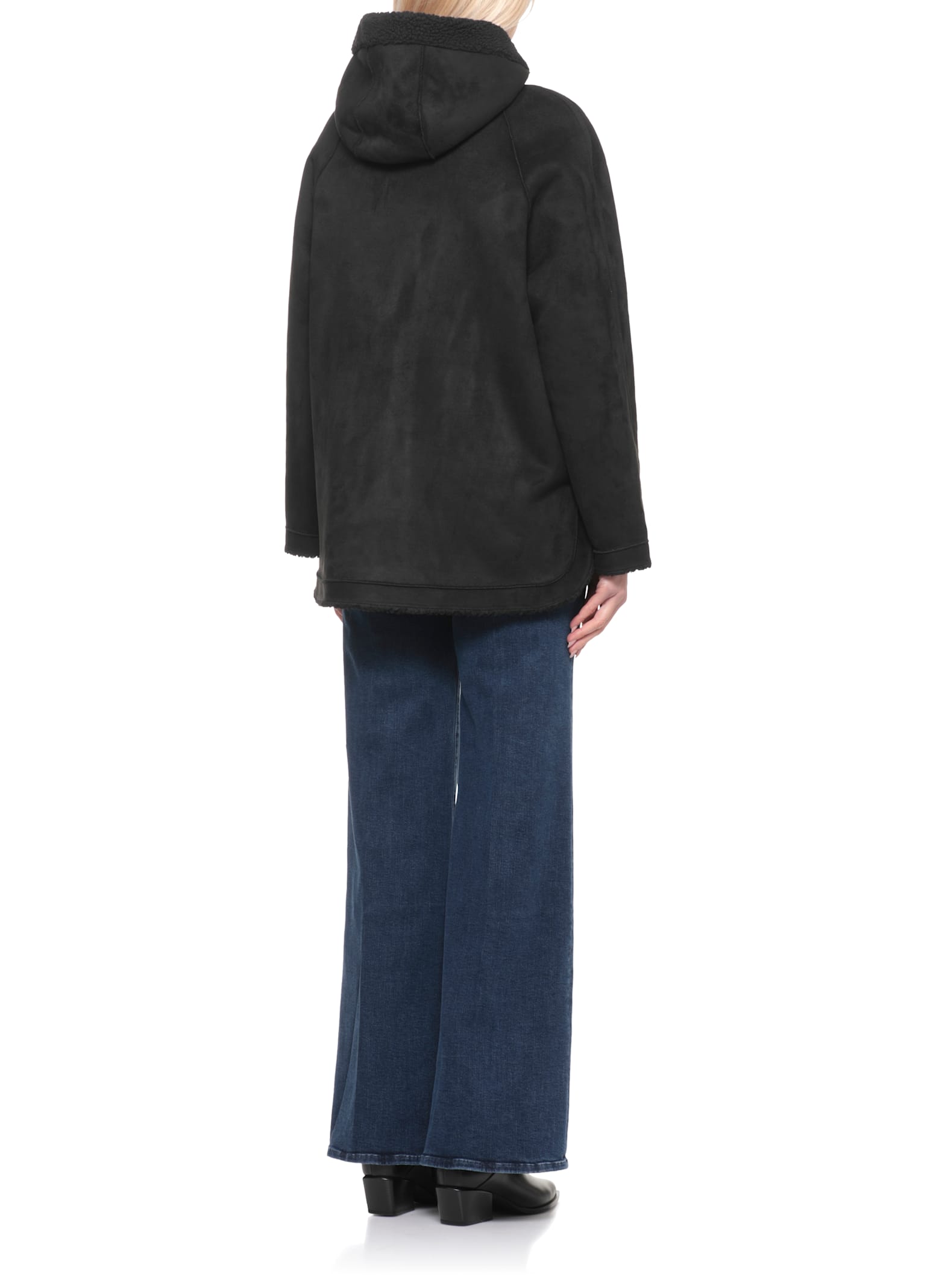 Betta Corradi Reversible Coat In Black