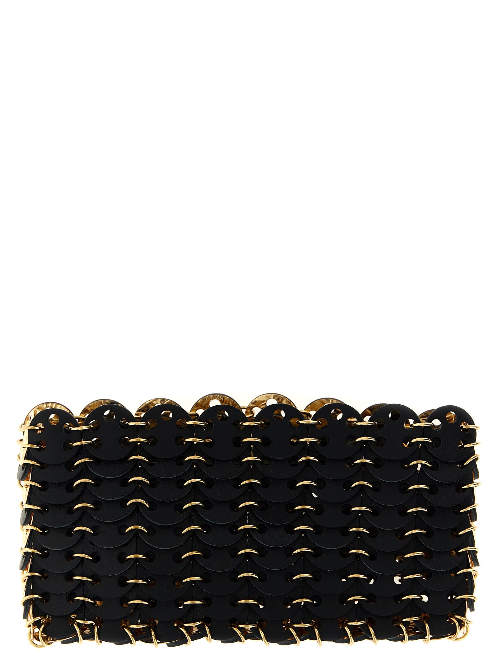 Rabanne 1969 Nano Flip Reversible Shoulder Strap In Black