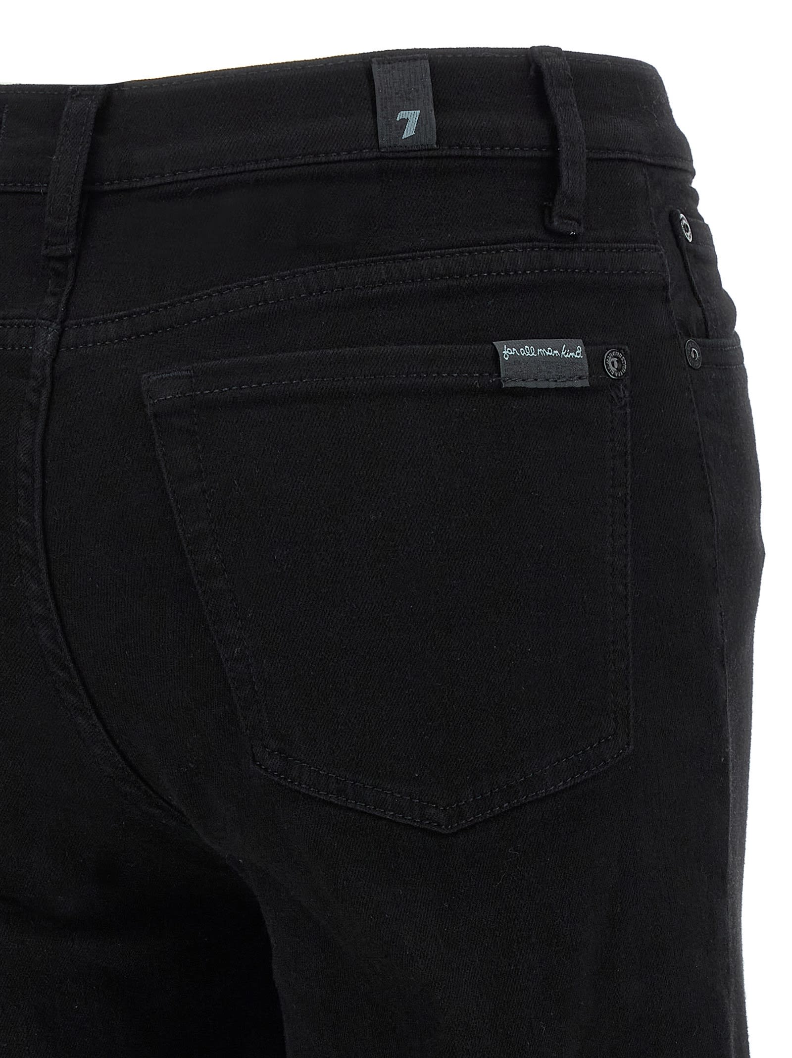 7 For All Mankind Modern Dojo Jeans Black In Black