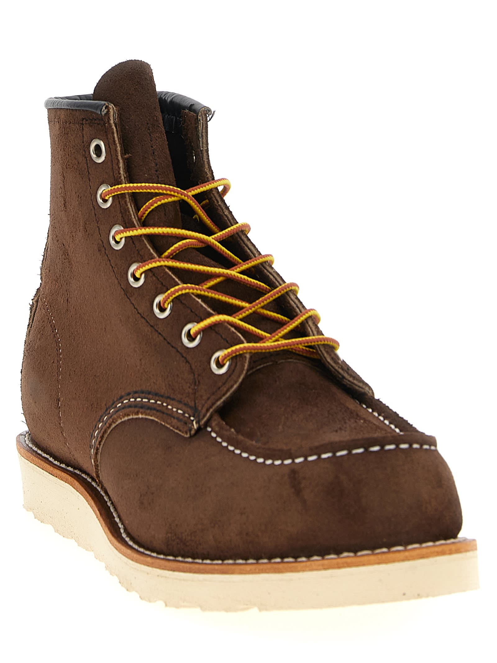 Red Wing 6-inch Classic Moc Boot Black Oxblood Mesa In Brown
