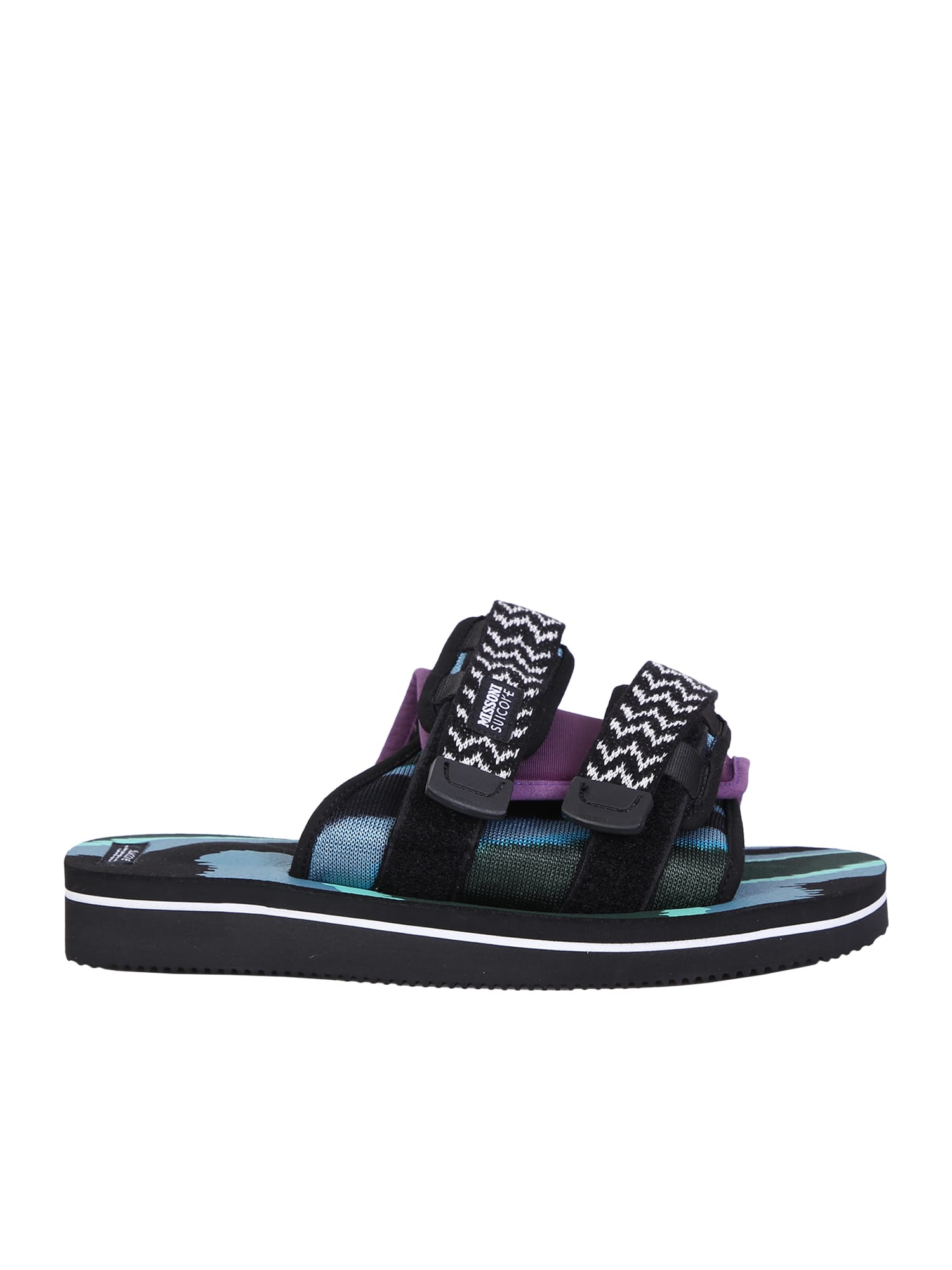 Shop Suicoke Sandals X Missoni In Black