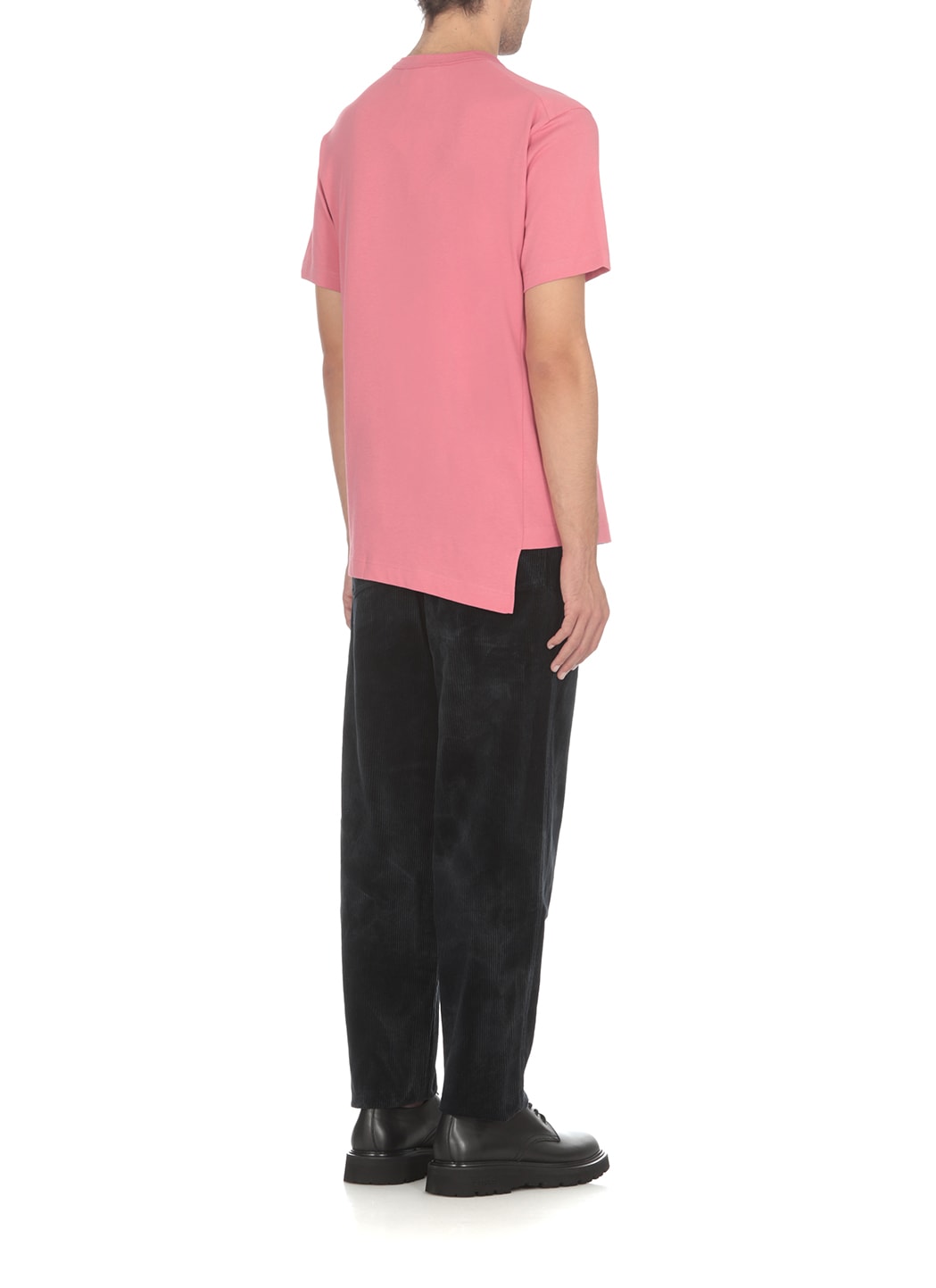 Shop Comme Des Garçons Shirt T-shirt With Logo Comme Des Garcons X Lacoste In Pink