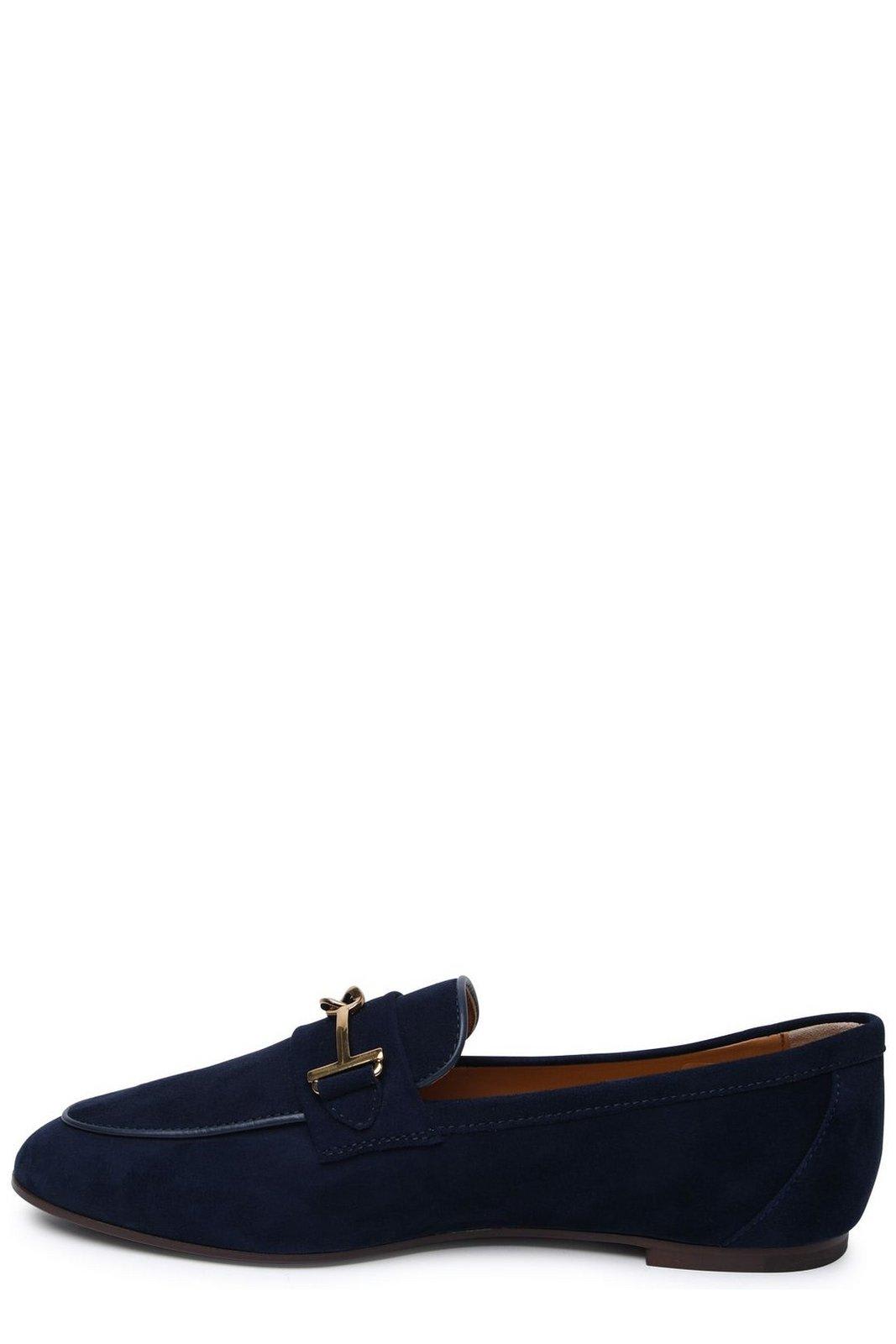 Shop Tod's 79a T-ring Loafers