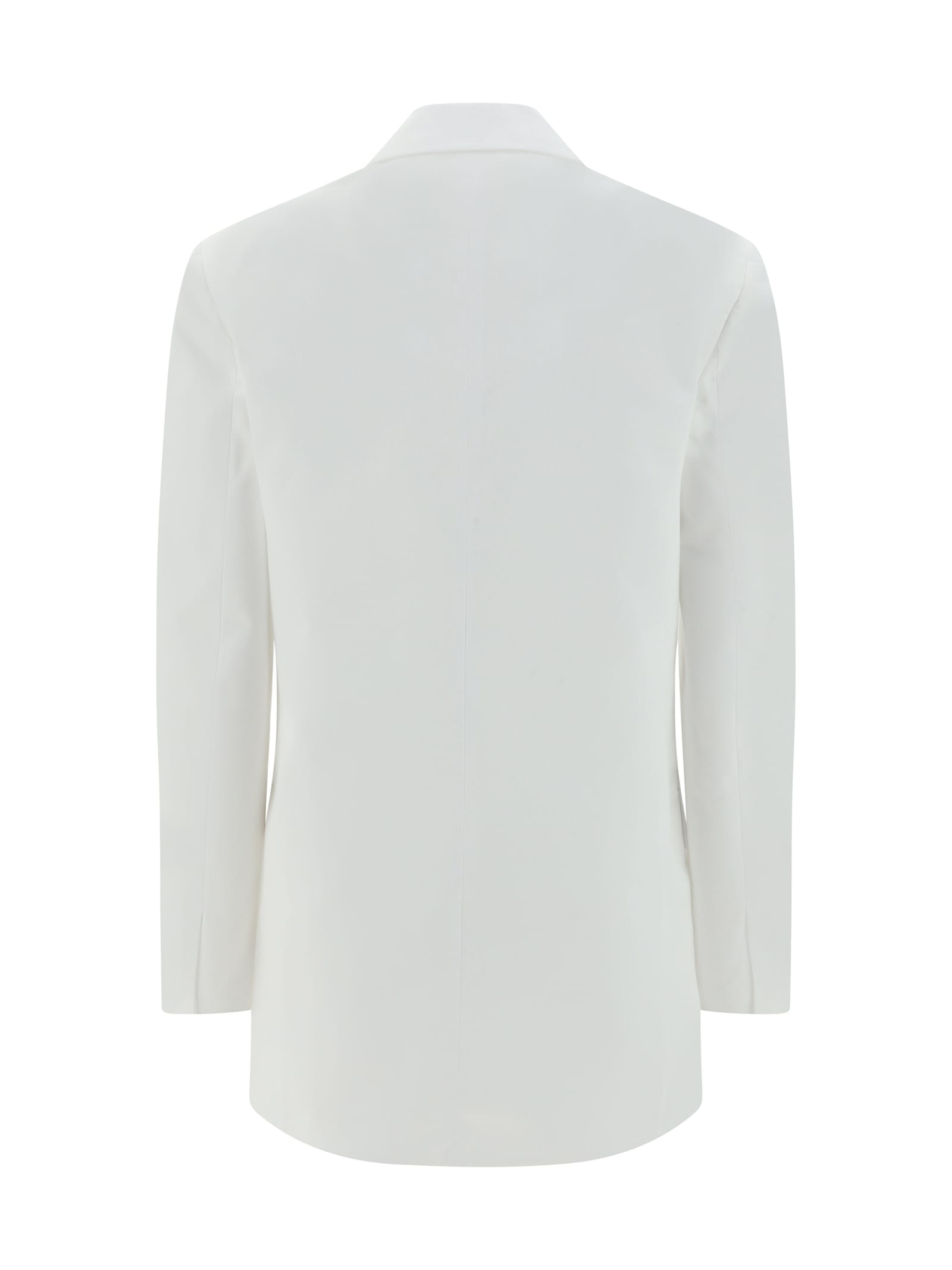 Shop Valentino Cotton Jacket In Bianco Ottico