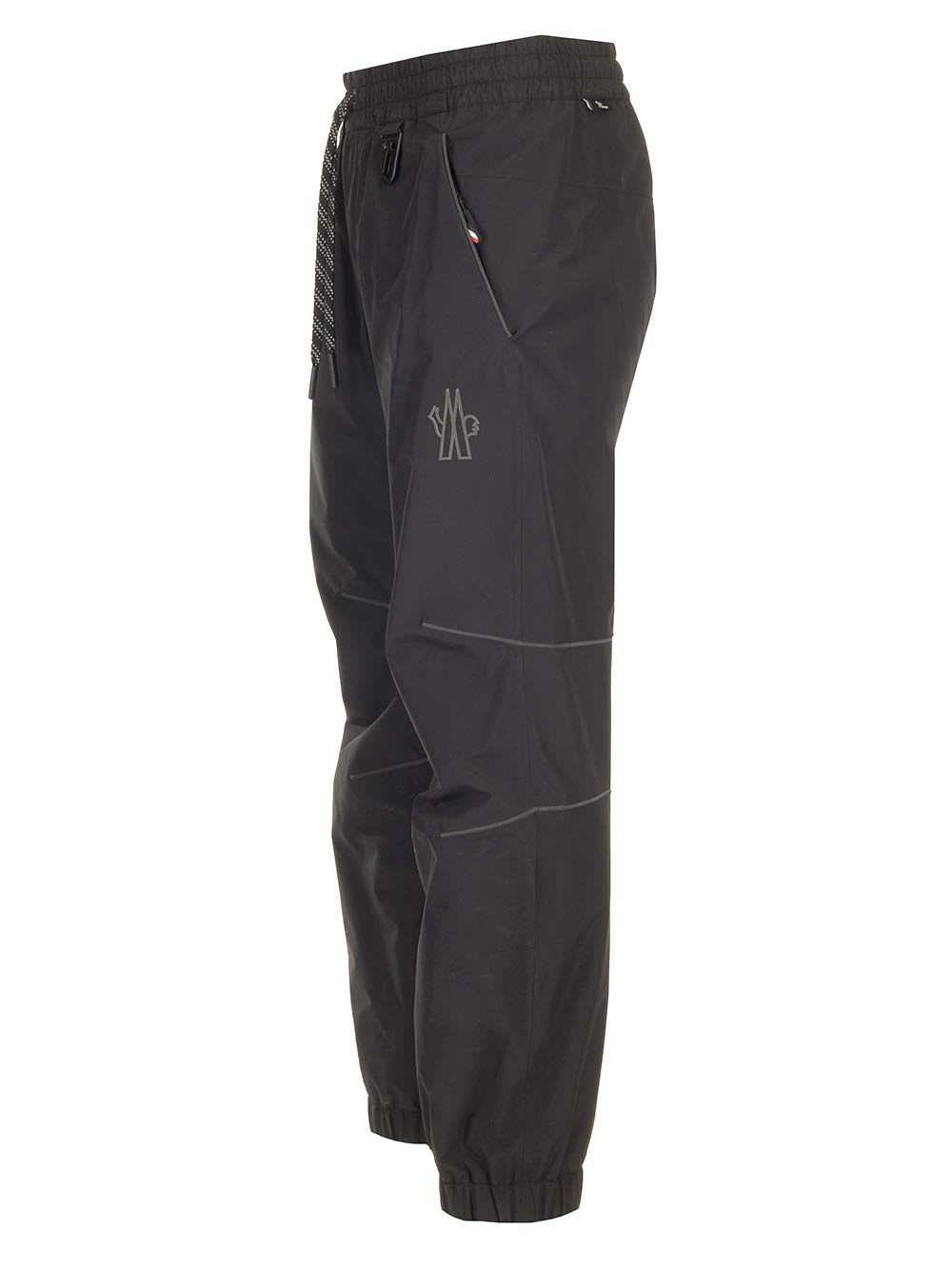 Shop Moncler Trousers In Black