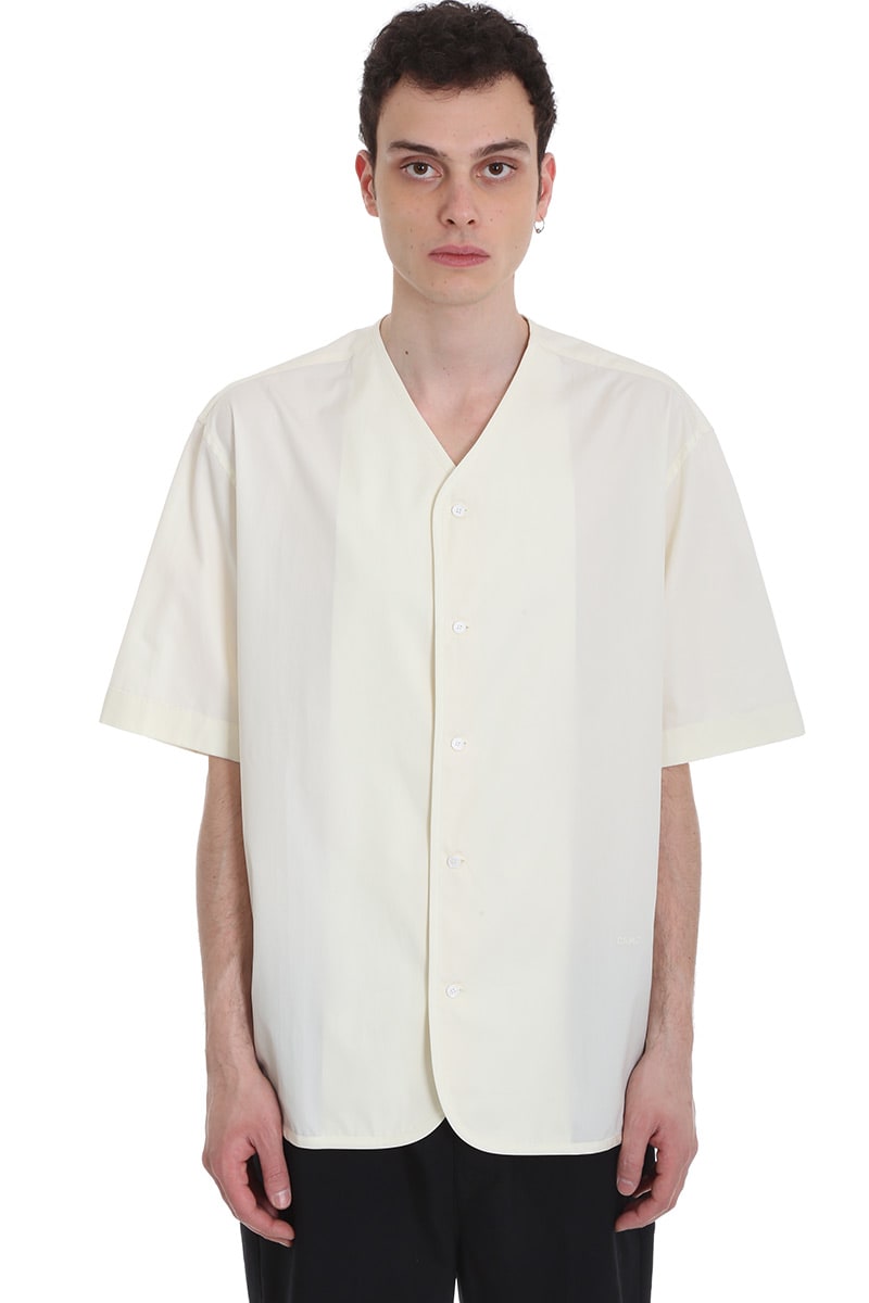 Oamc Alpha Shirt In White Cotton | ModeSens