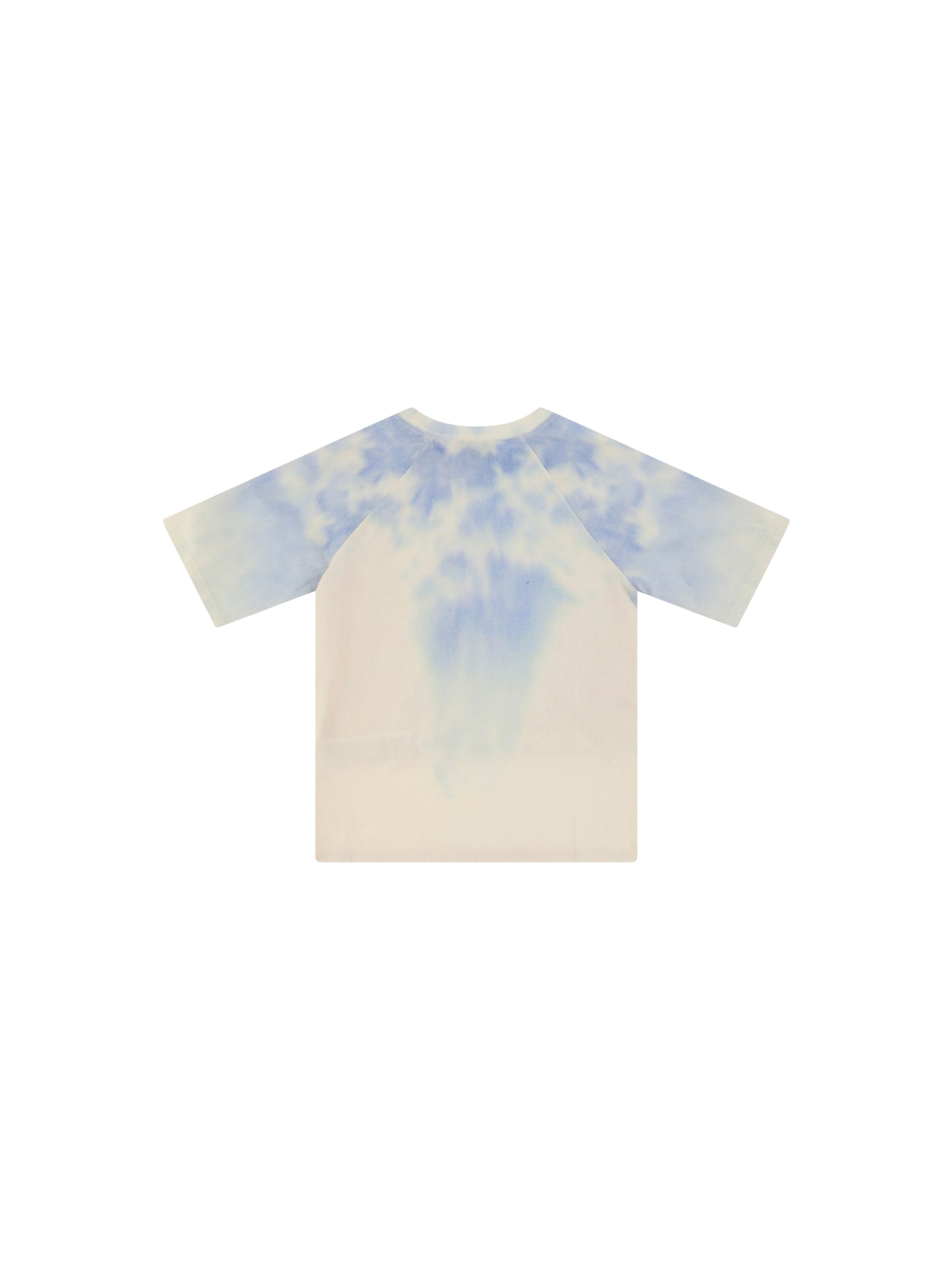 Shop Gucci T-shirt For Boy In Dusty White/blue