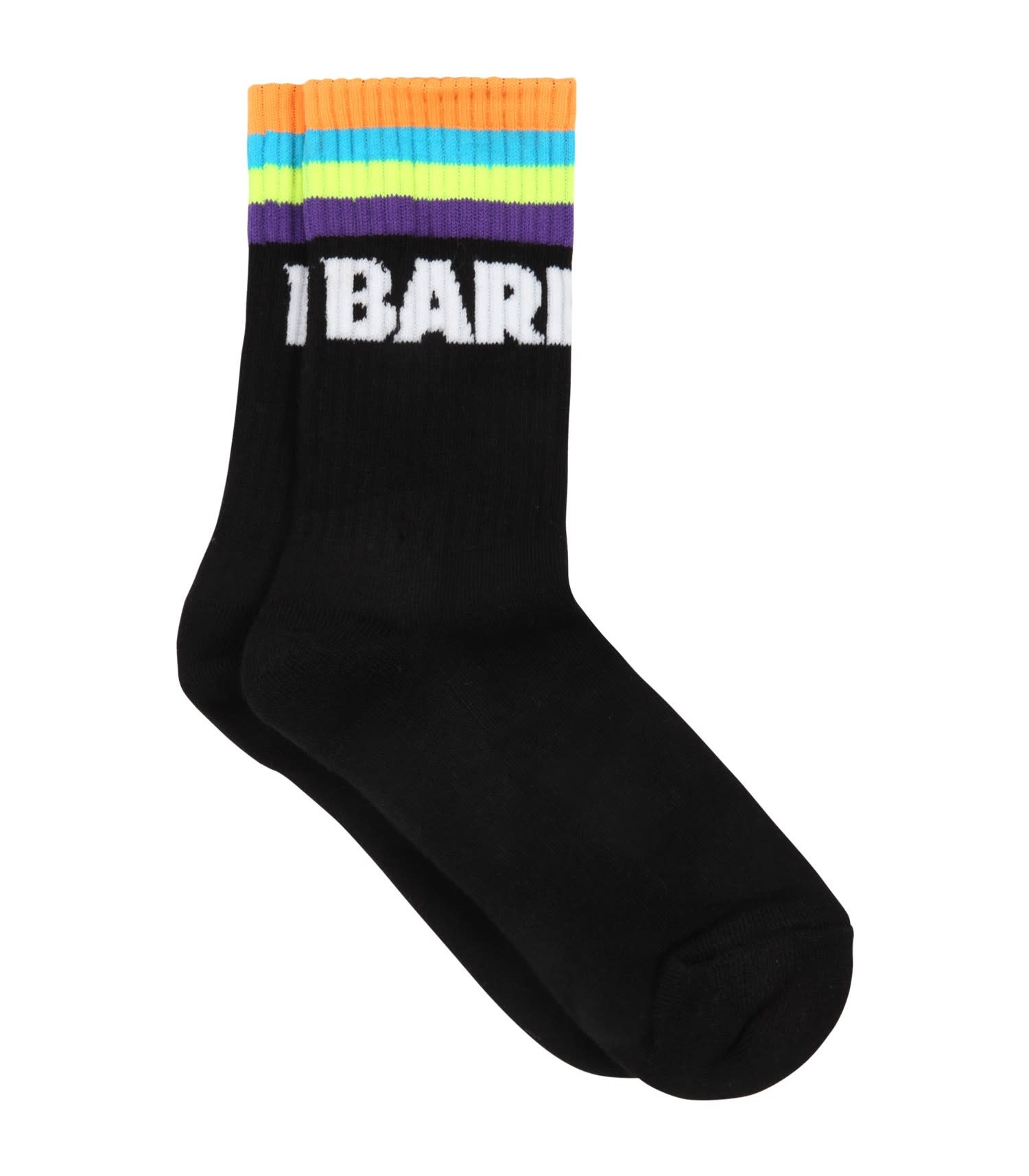 Barrow Kids' Logo Socks In Black