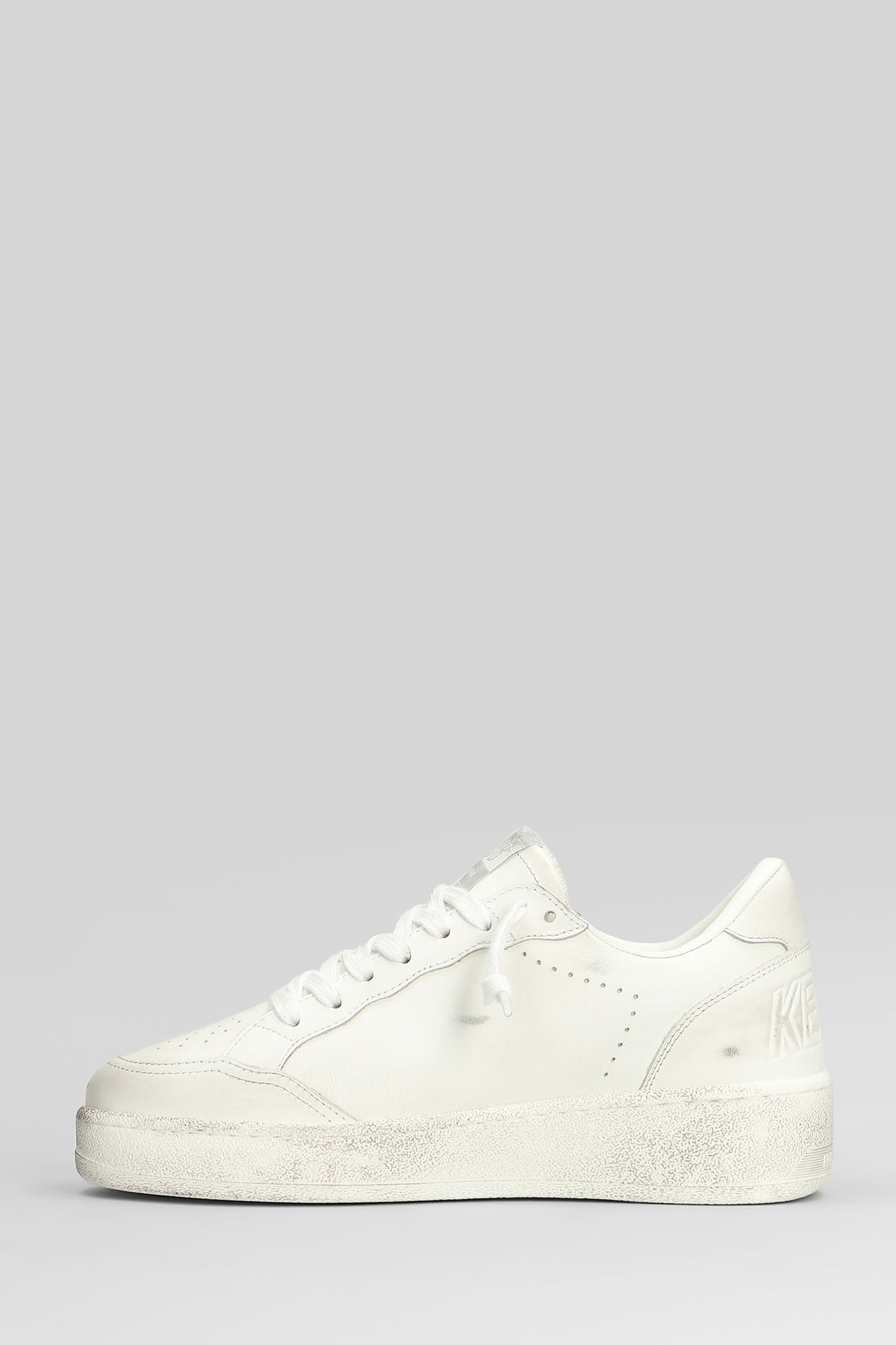 Golden Goose Pure Star Leather Low-top Sneakers In White