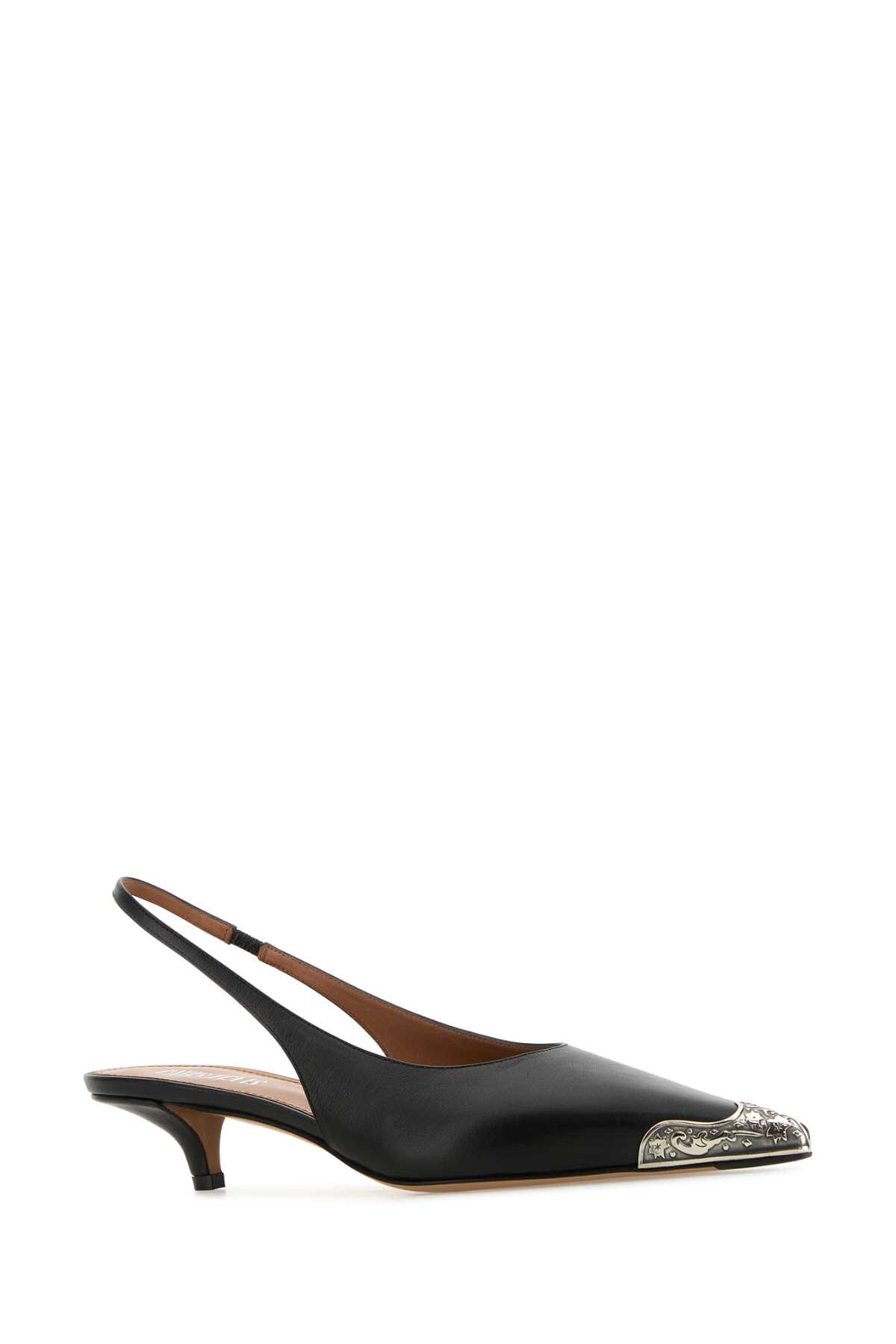 Paris Texas Mini Leather Western Pumps With 4 Cm Heel Height In Black