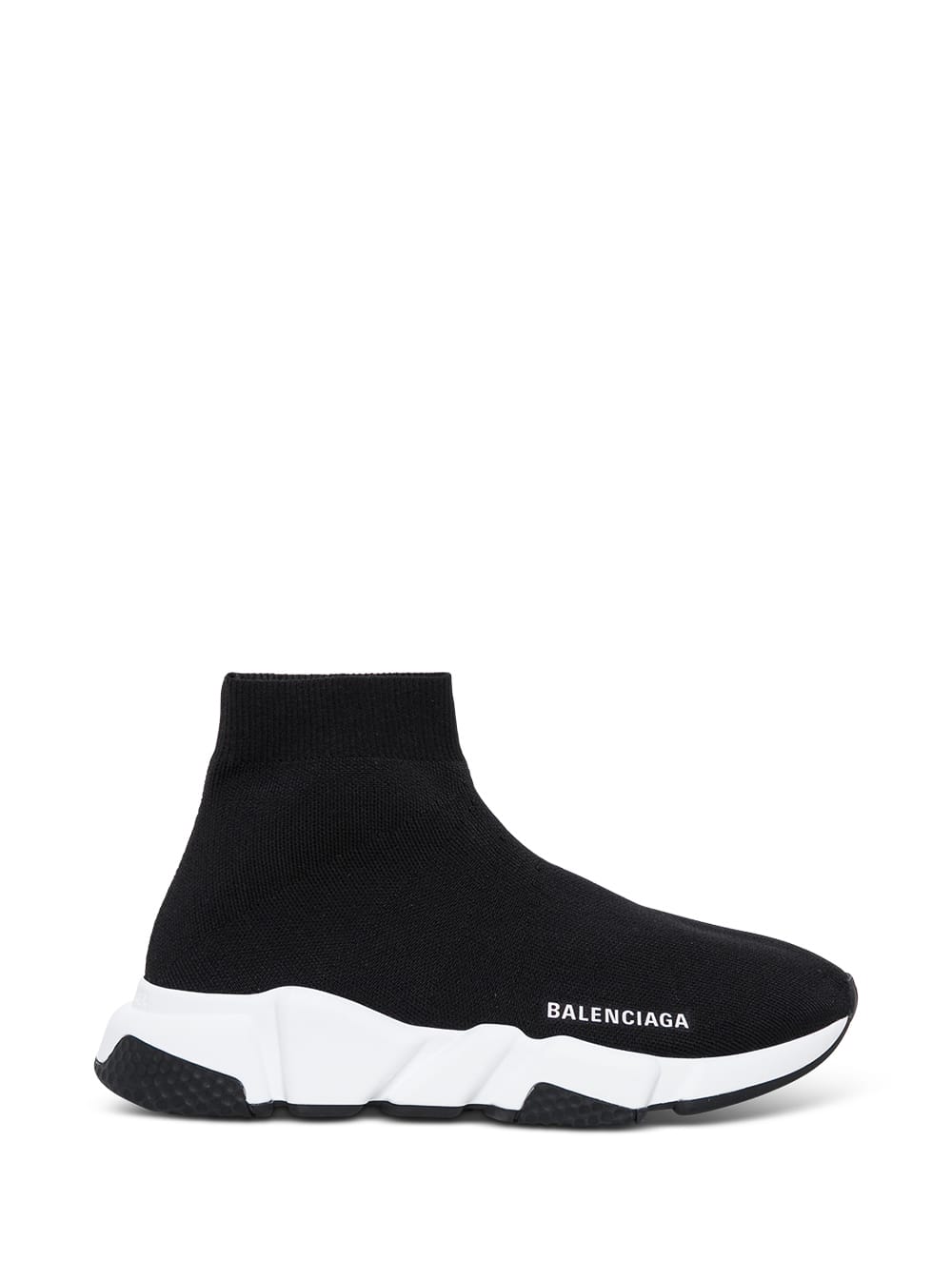 Speed Black Stretch Fabric Sneakers With Logo Balenciaga Woman