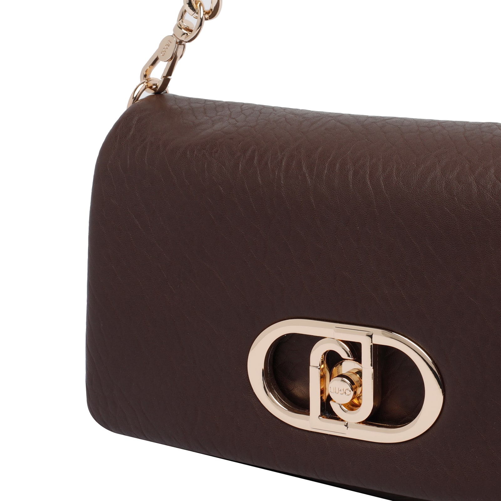 Liu •jo Versatile Shoulder Bag And Chain Strap In Brown