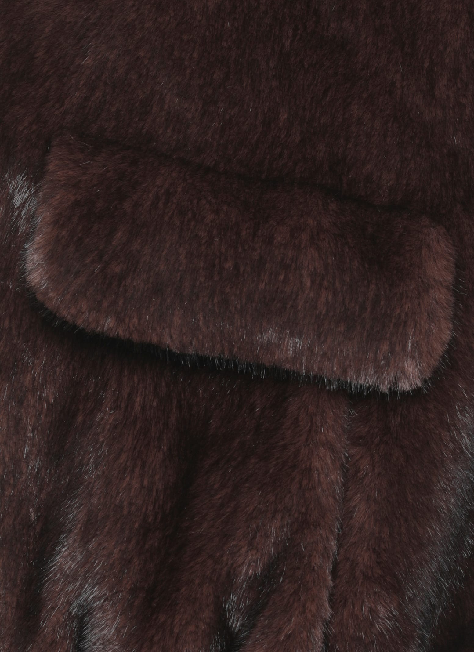 Betta Corradi Faux Fur Coat In Brown
