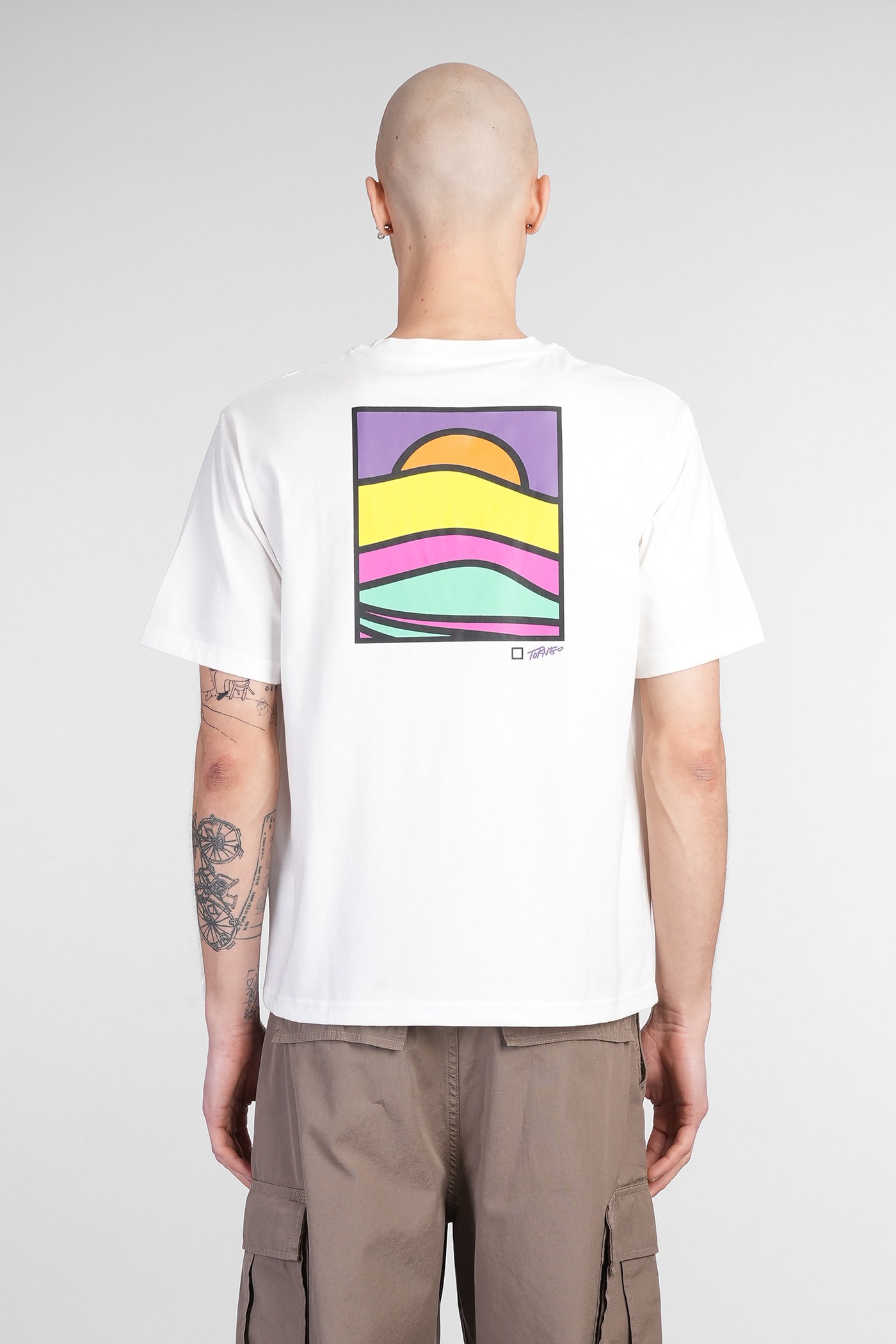 Date Torneo T-shirt In White Cotton In White