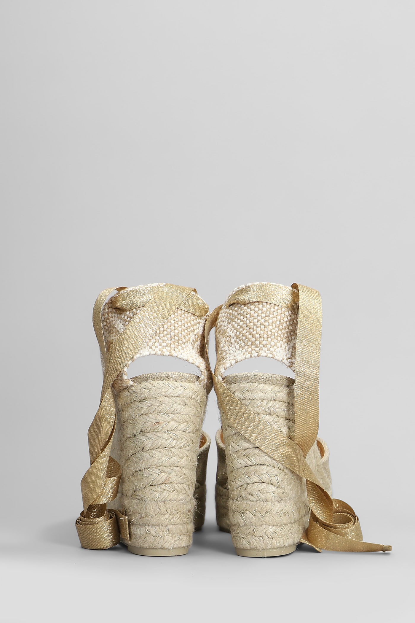CASTAñER CHIARA-8ED-032 WEDGES IN GOLD CANVAS