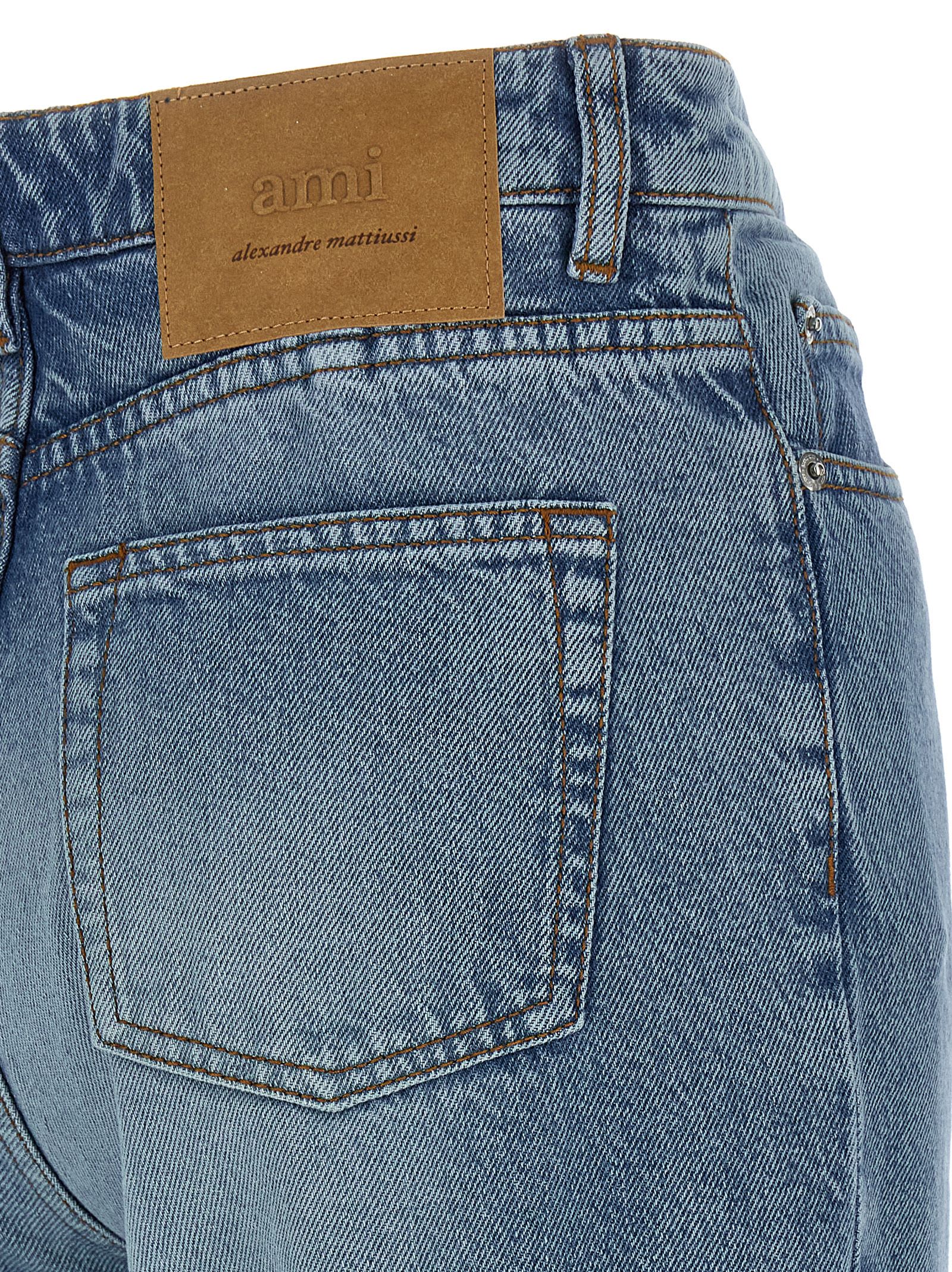 Ami Alexandre Mattiussi Ami Paris Flared Leg Jeans In Blue
