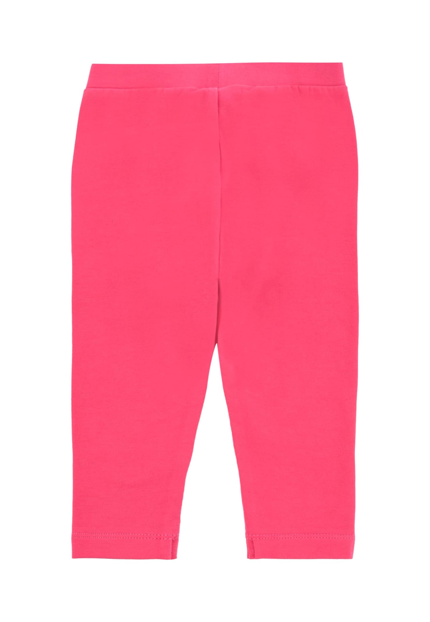 Moschino Fuchsia Leggings For Baby Girl With Teddy Bear In Pink
