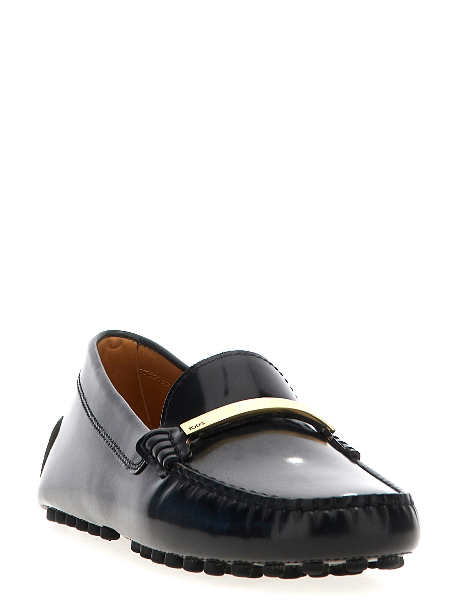 Shop Tod's Gommino Loafers In Black