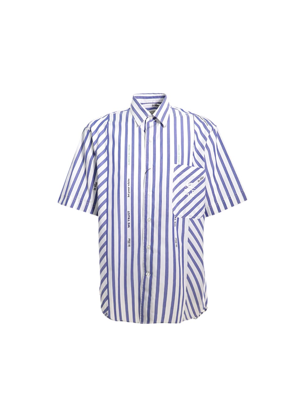 Etro Striped Short-sleeved Shirt With Embroidered Pegaso