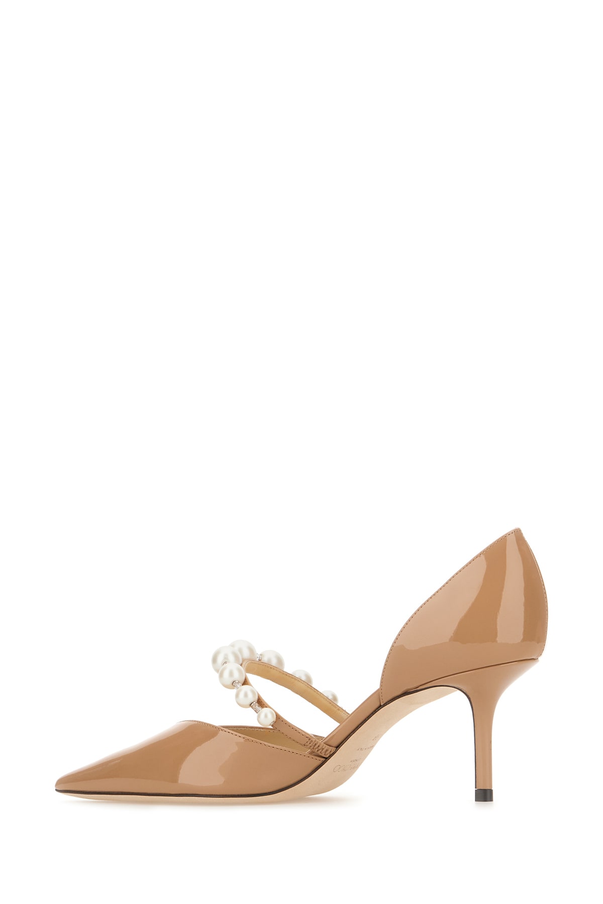 Shop Jimmy Choo Biscuit Leather Aurelie Pumps In Biscuitwhite