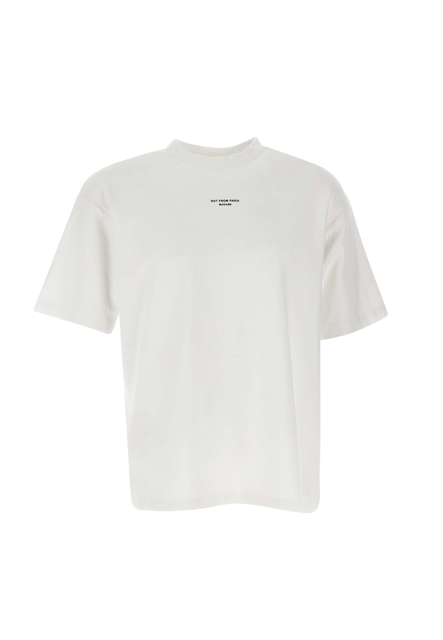 Shop Drôle De Monsieur Le T-shirt Classique Cotton T-shirt In White