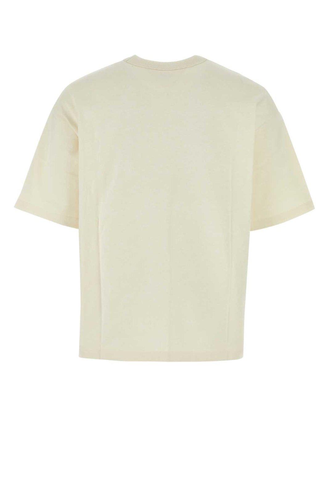 Shop Bottega Veneta Pocket Patch Crewneck T-shirt In Soap