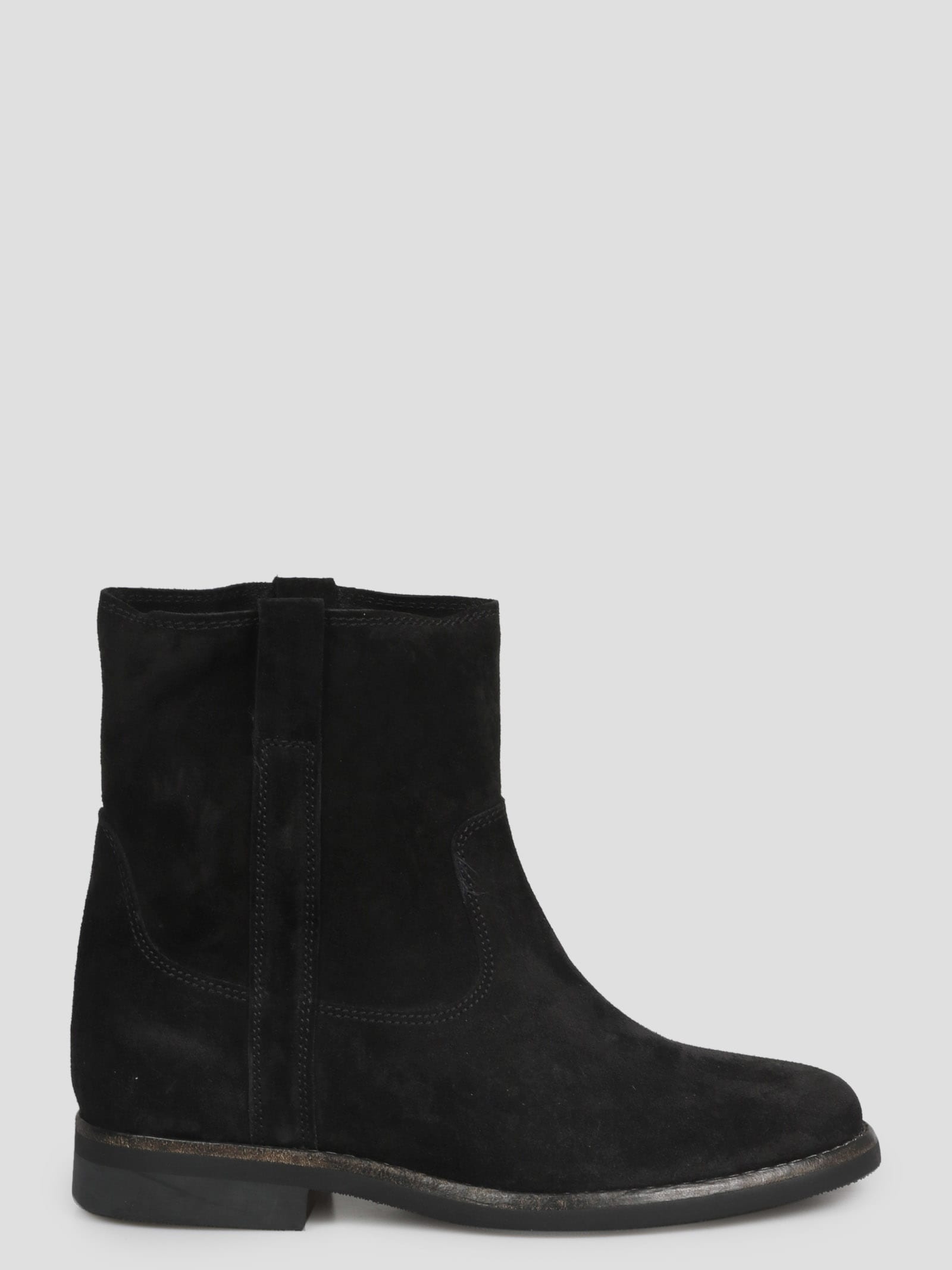 Shop Isabel Marant Suede Ankle Boots In Black