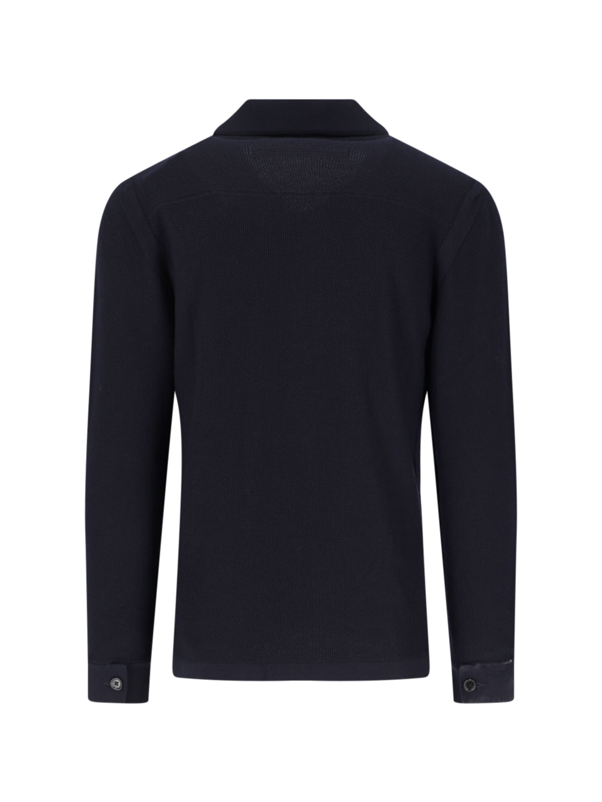 Shop Zegna Knitted Shirt In Blue