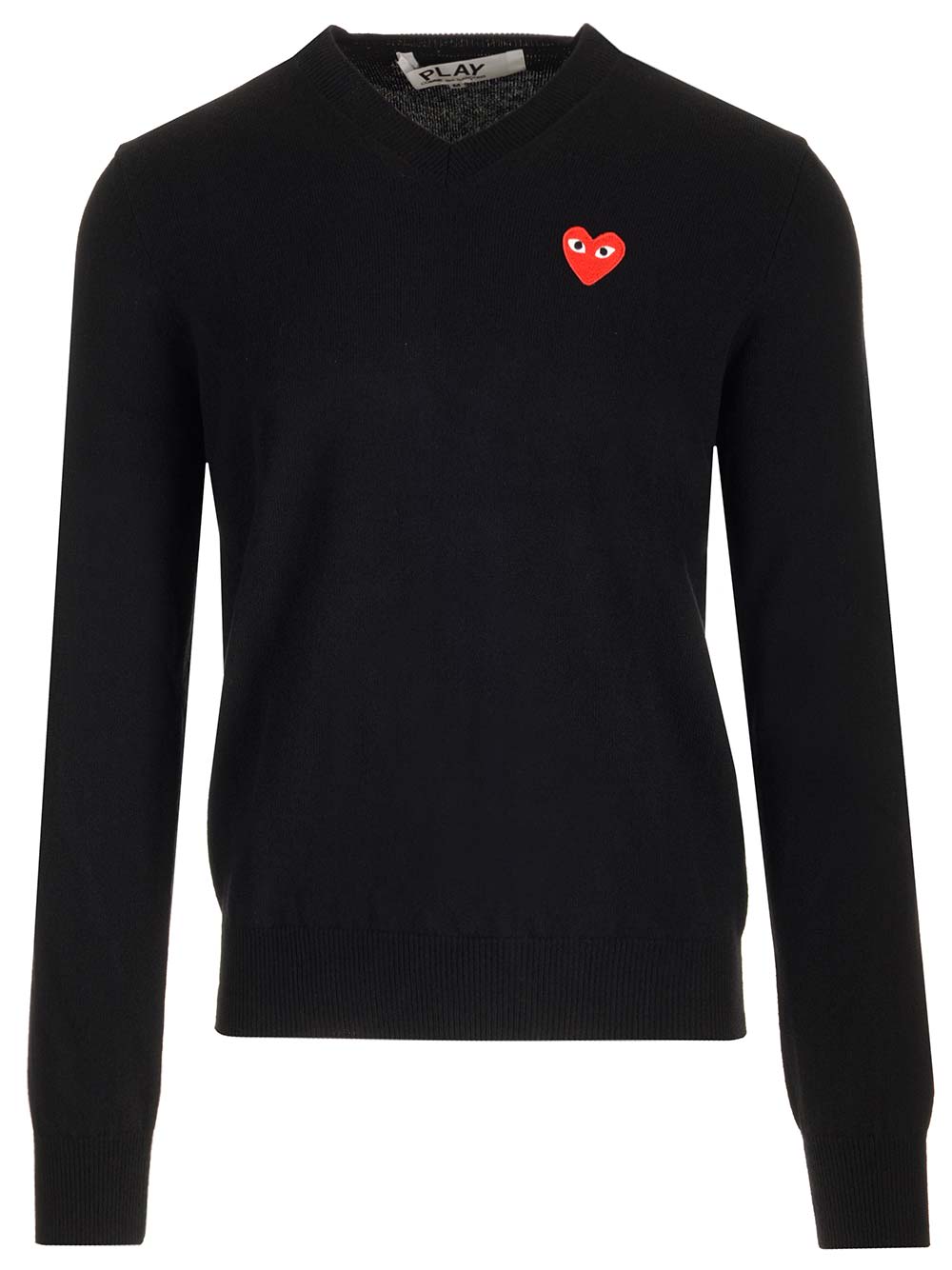 Comme des Garçons Play V-neck Wool Sweater