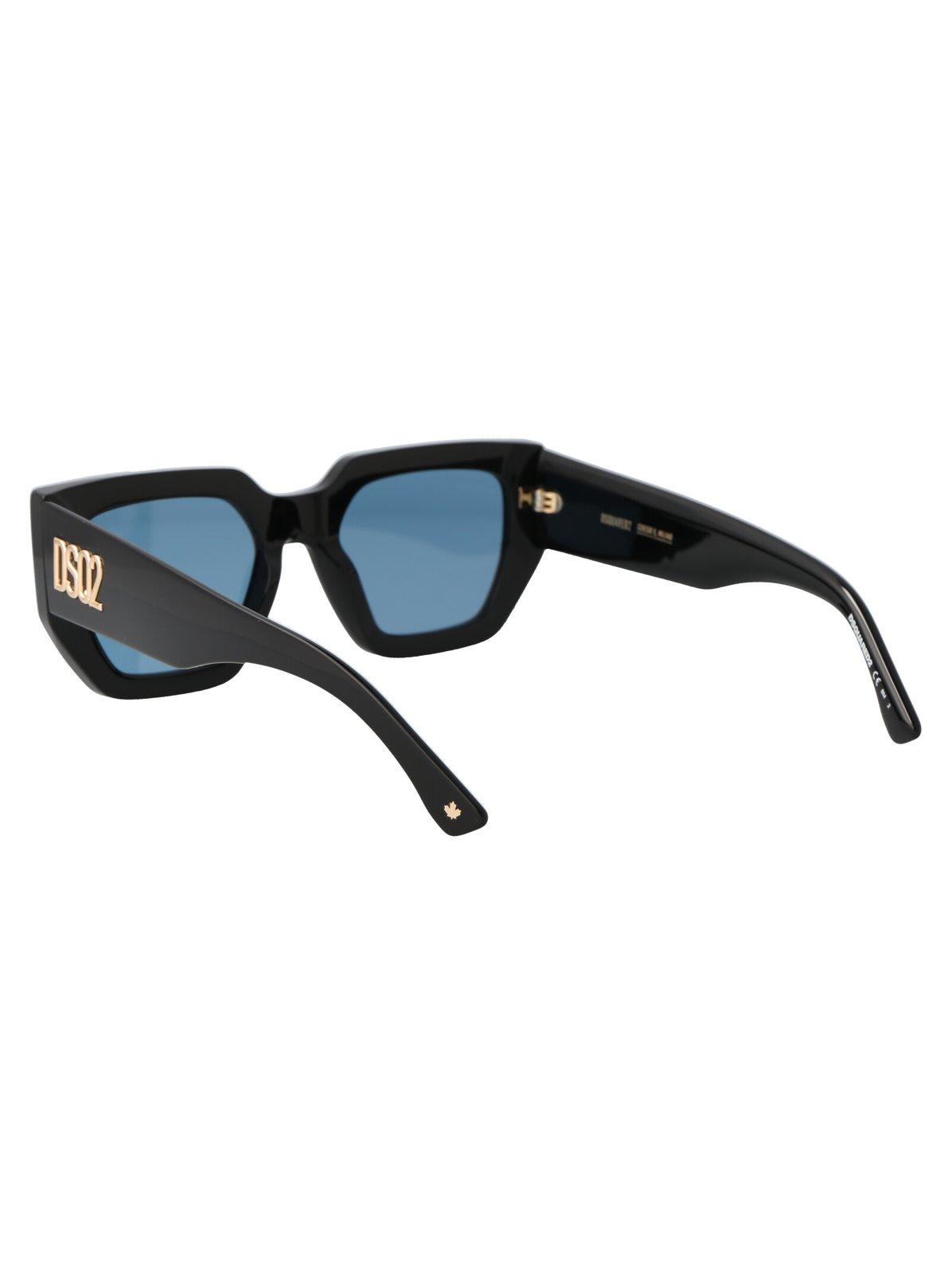Dsquared2 D2 Squared Acetate Sunglasses In Etj/mt Black Teal