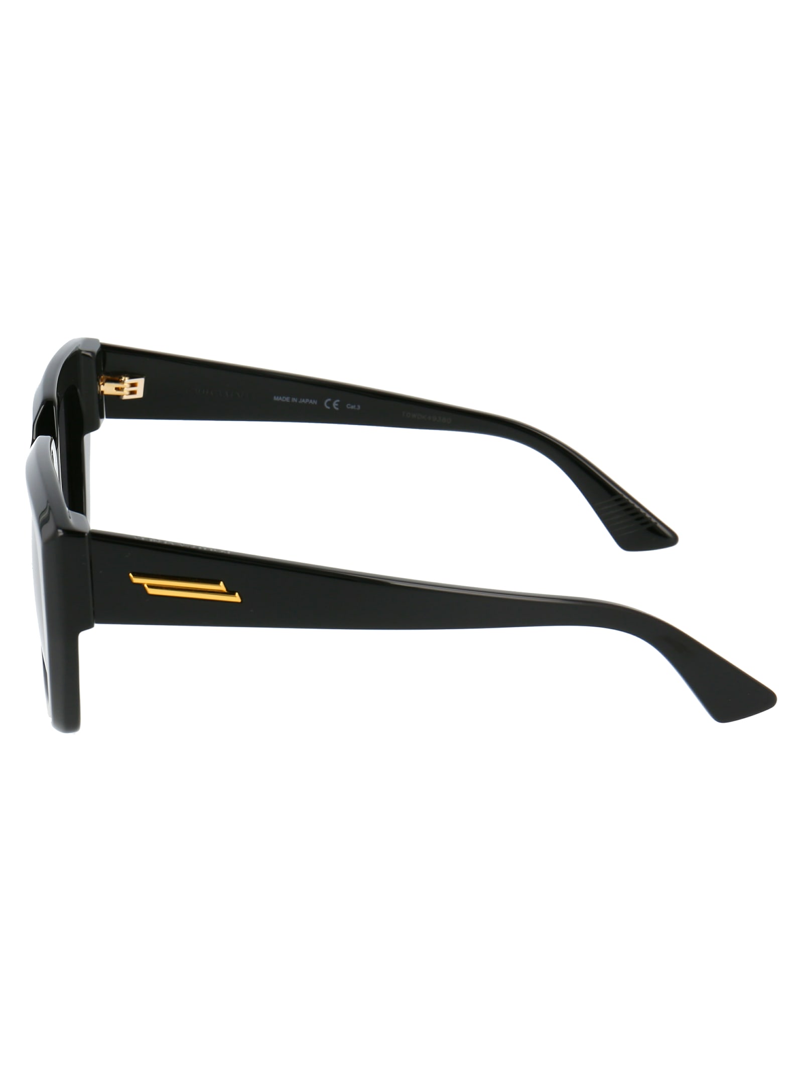 Bottega Veneta Classic Square-shaped Sunglasses In 001 Black Black Grey