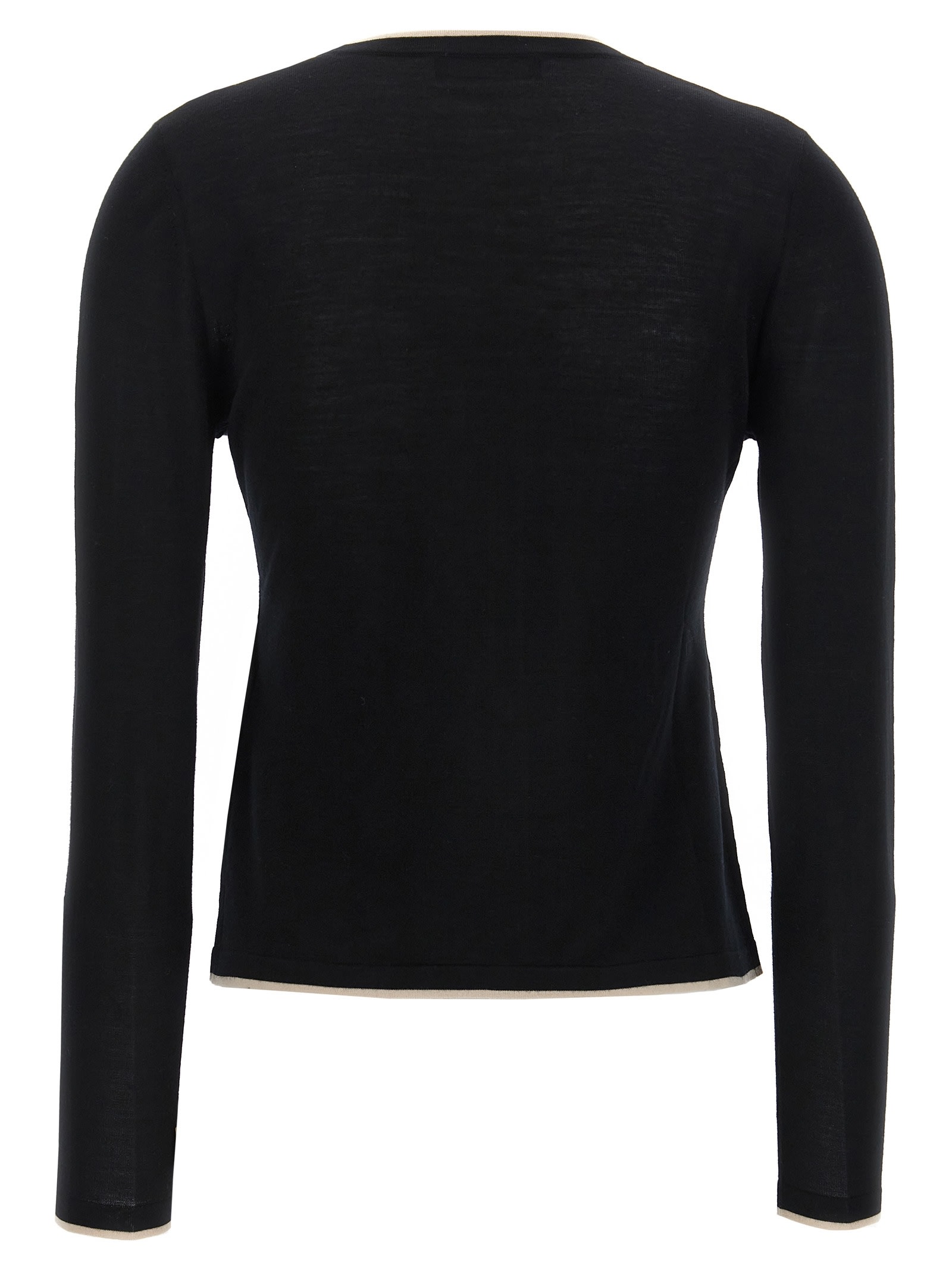 S Max Mara Knit Cardigan With Pockets And V Neck In Black