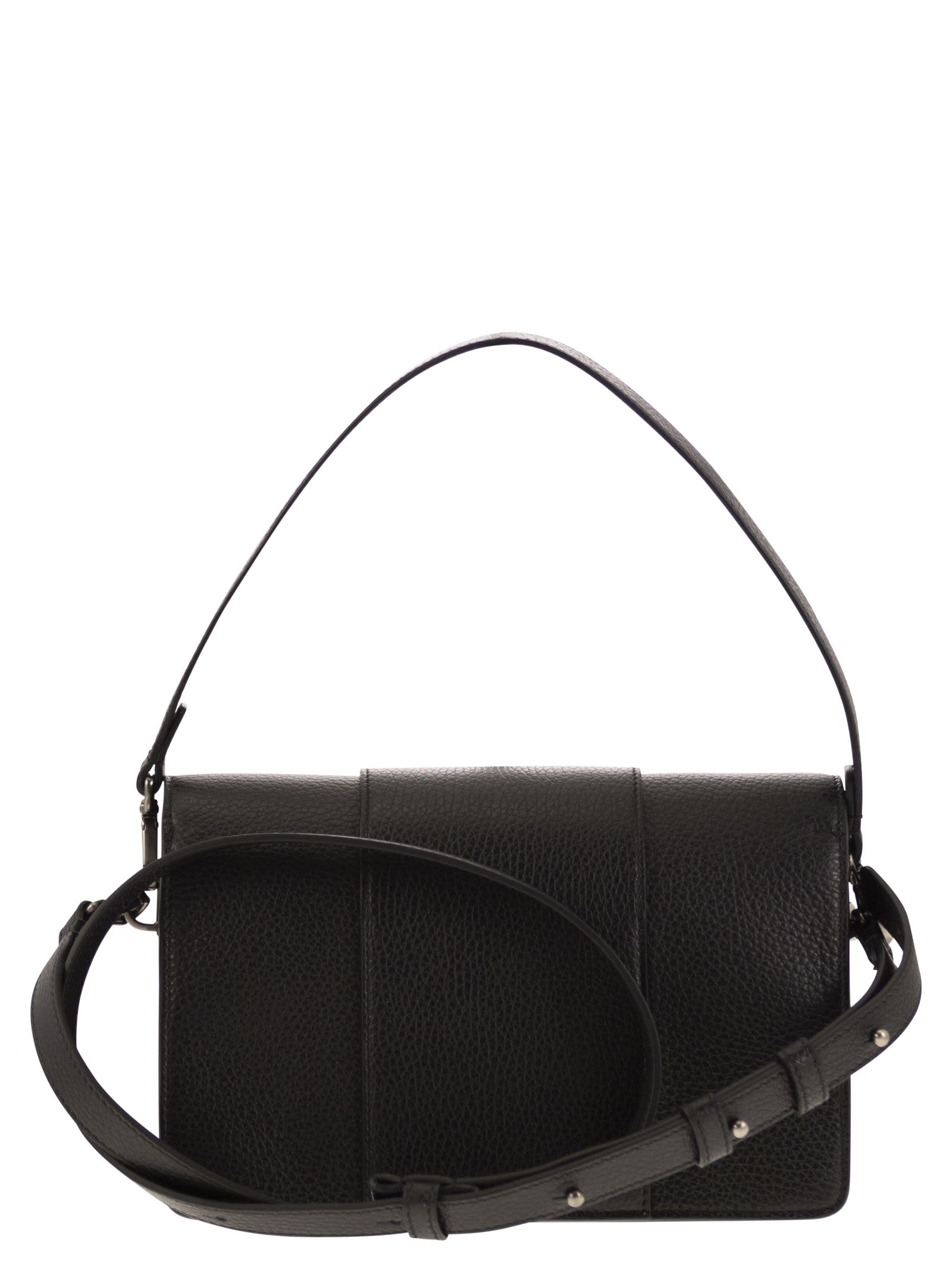 Shop Hogan Rectangular H-bag Crossbody In Black