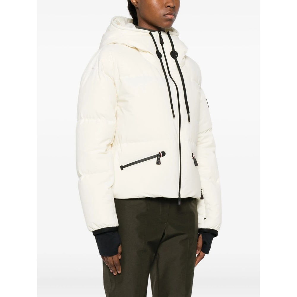 Moncler Grenoble Ski Jacket Allesaz With Hood In White