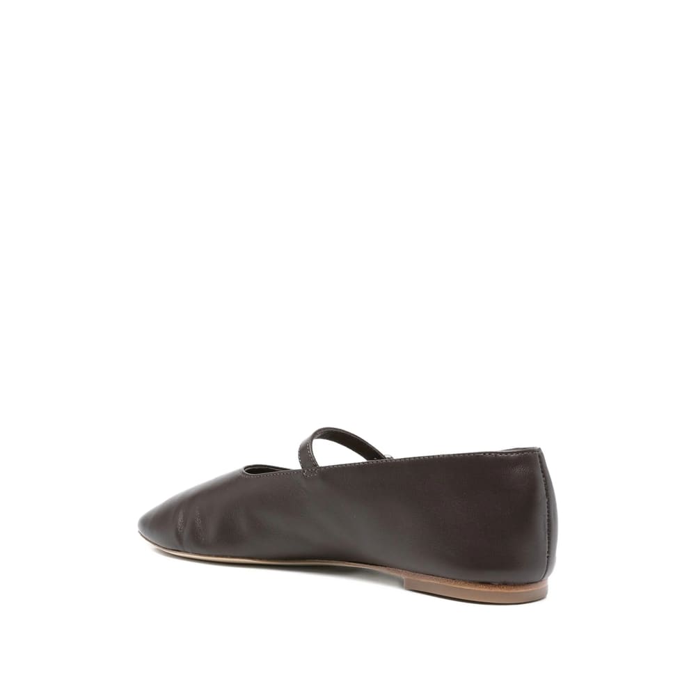 Staud Alba Mary Jane Ballet Flats Espresso In Brown