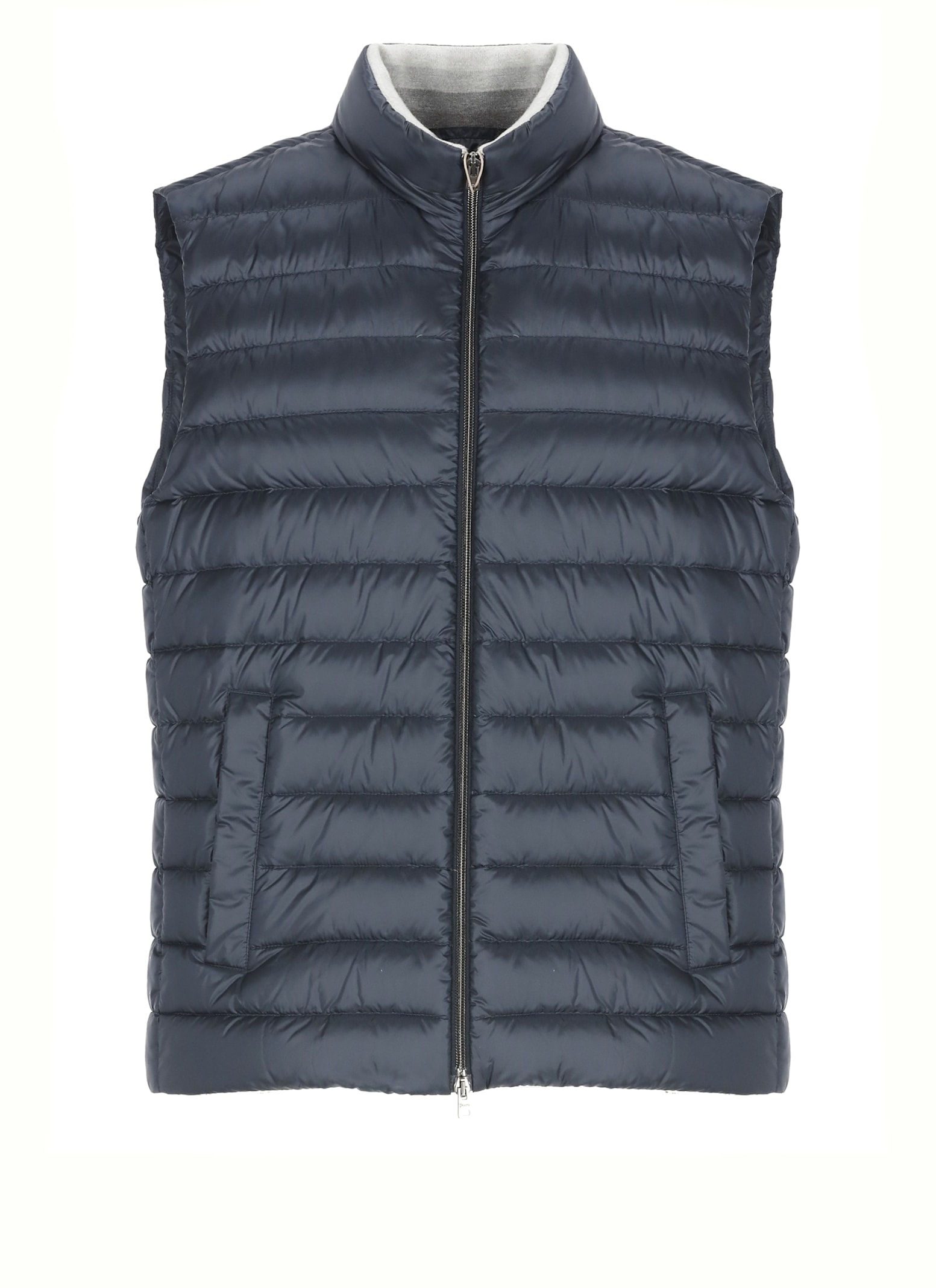 Herno Quilted Down Jacket In Gray
