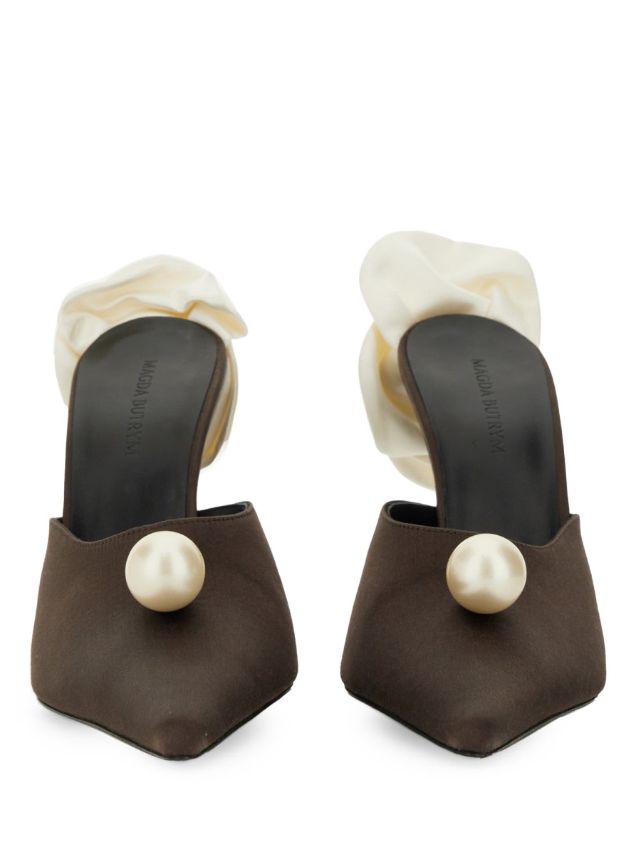 Magda Butrym Synthetic Fibers Mules In Brown