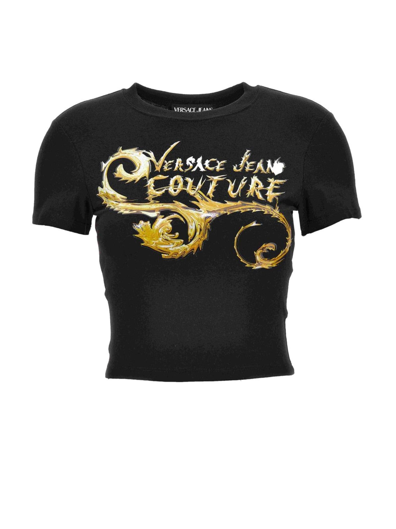 Versace Jeans Couture T-shirt In Black